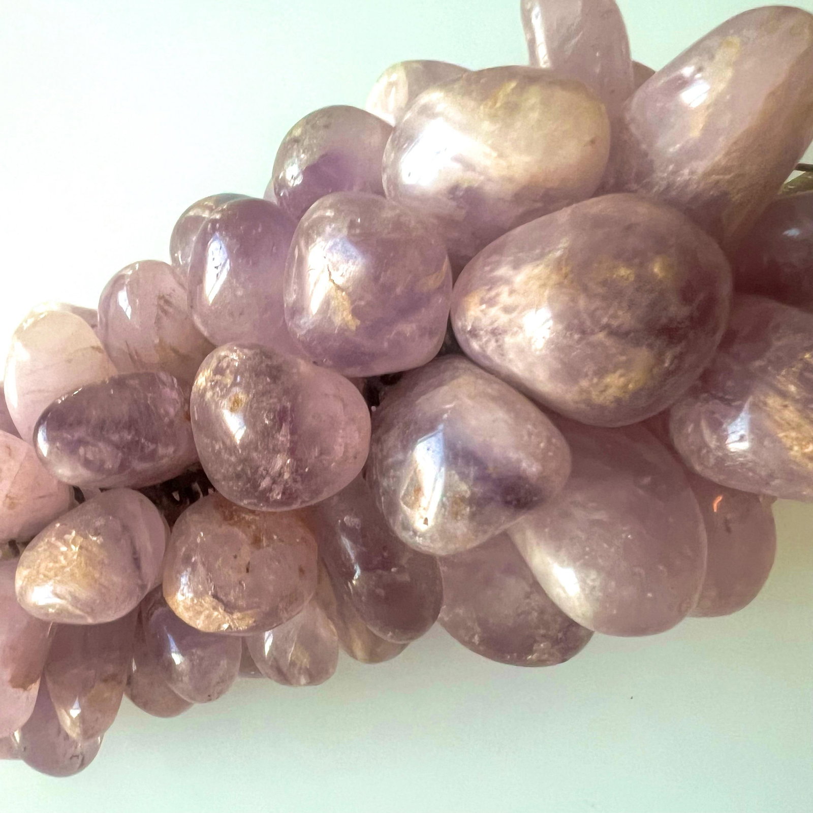 Mid-Century Semi-Precious Stone Grape Clusters - a Pair - 8