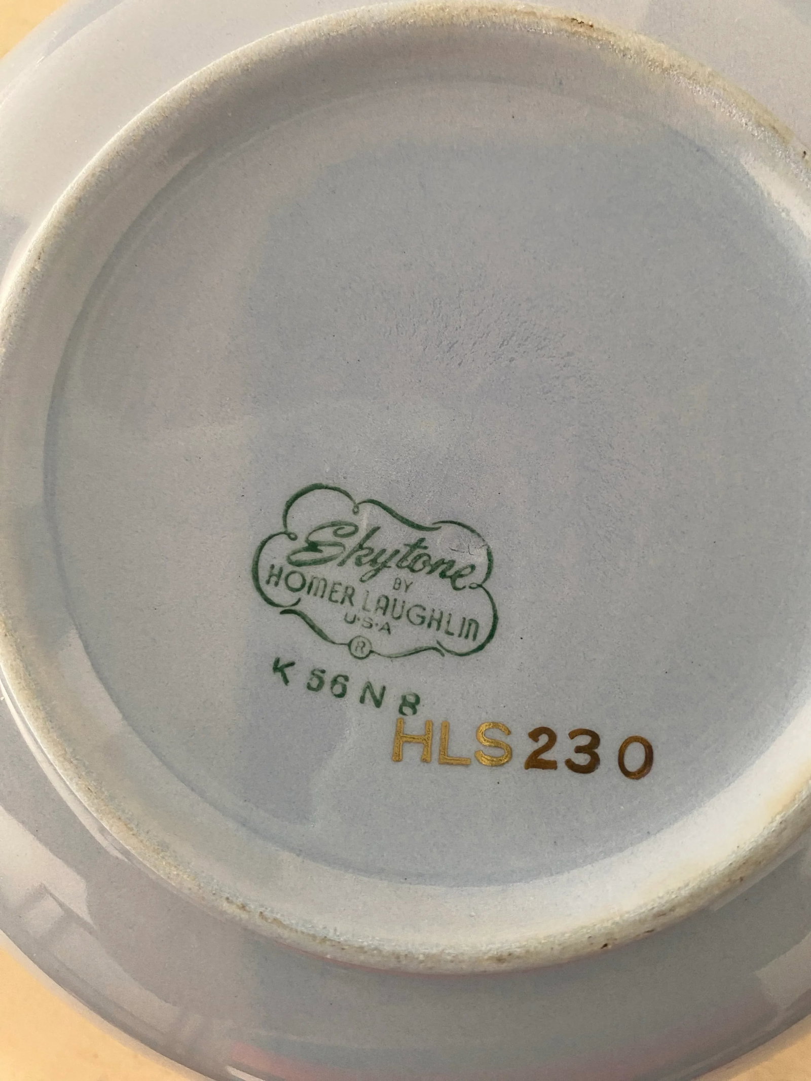 51 Pieces Skytone Pattern by Homer Laughlin Blue Floral China Set, Circa 1960s - 6