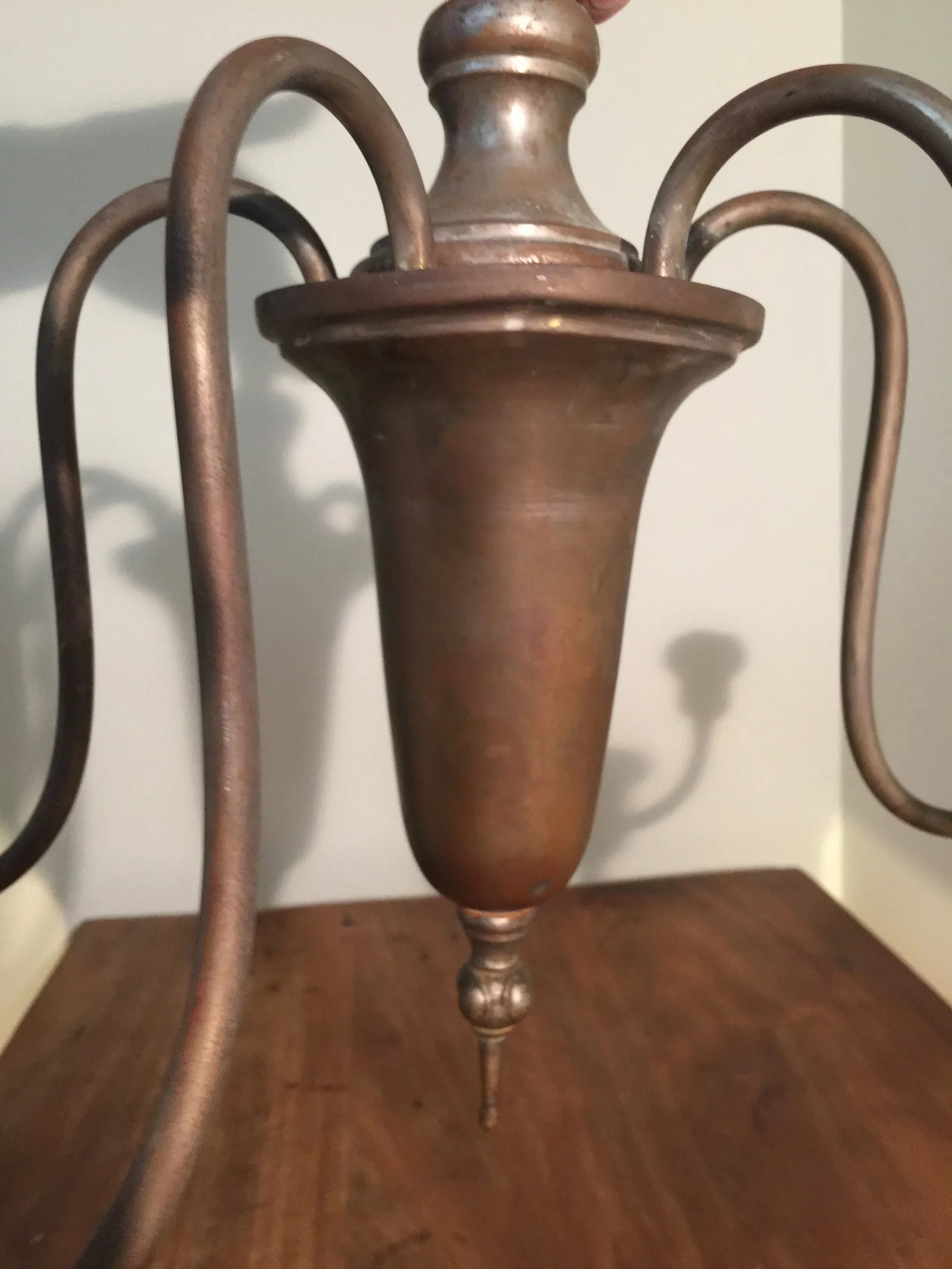 Antique Colonial Candle Chandelier - 9
