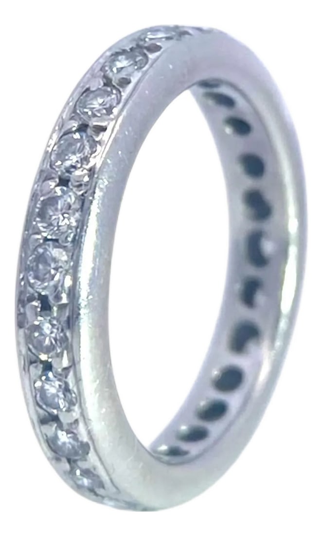Platinum Diamond Eternity Band Ring Size 7 (1 of 6)