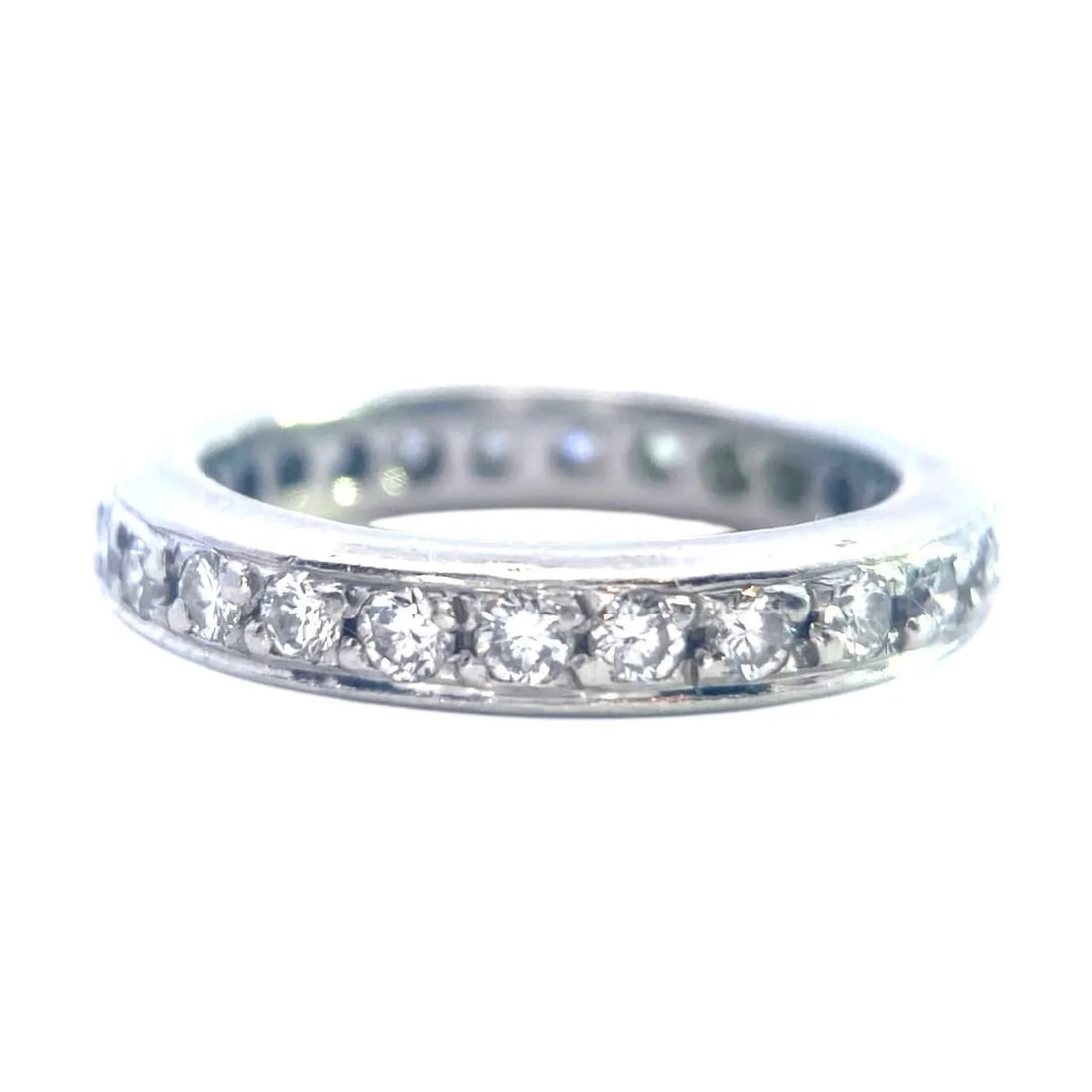 Platinum Diamond Eternity Band Ring Size 7 - 3