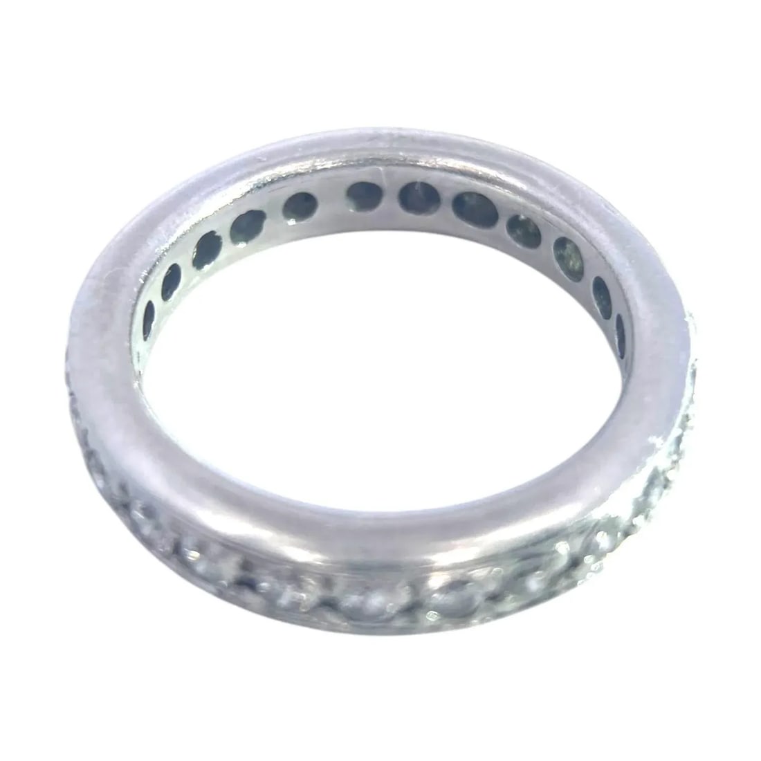 Platinum Diamond Eternity Band Ring Size 7 - 4