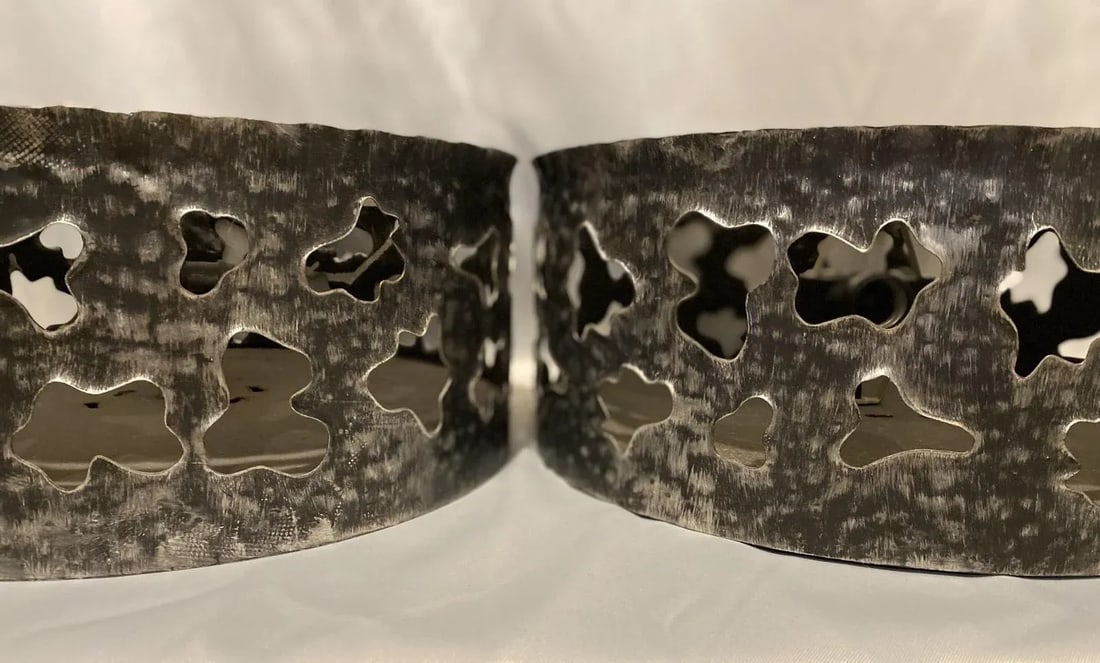Mid-Century Black Brutalist Ceiling Lights Tom Greene Style-A Pair - 3