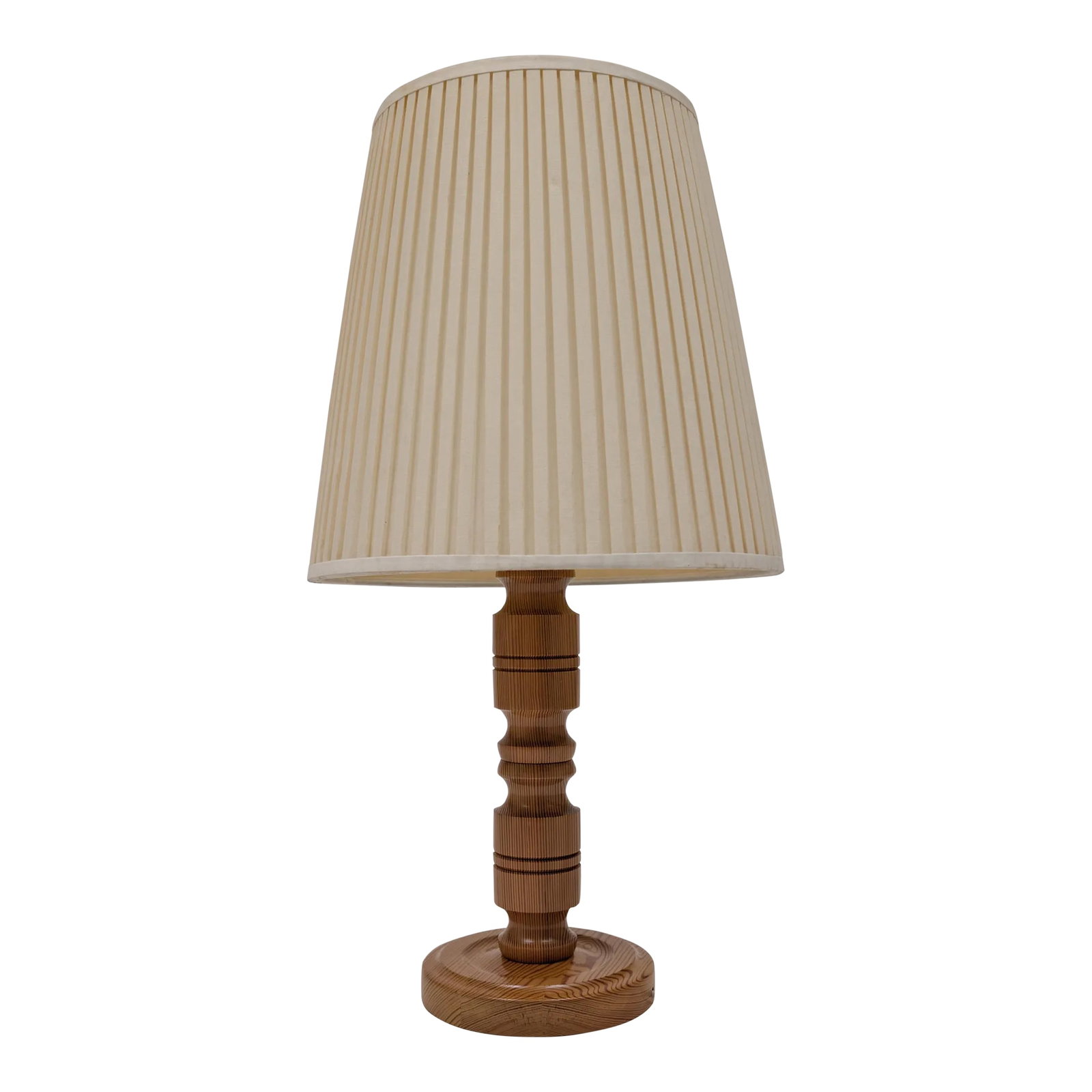 1980s Swedish Pine Wood Table Lamps, Sweden (1 of 5)