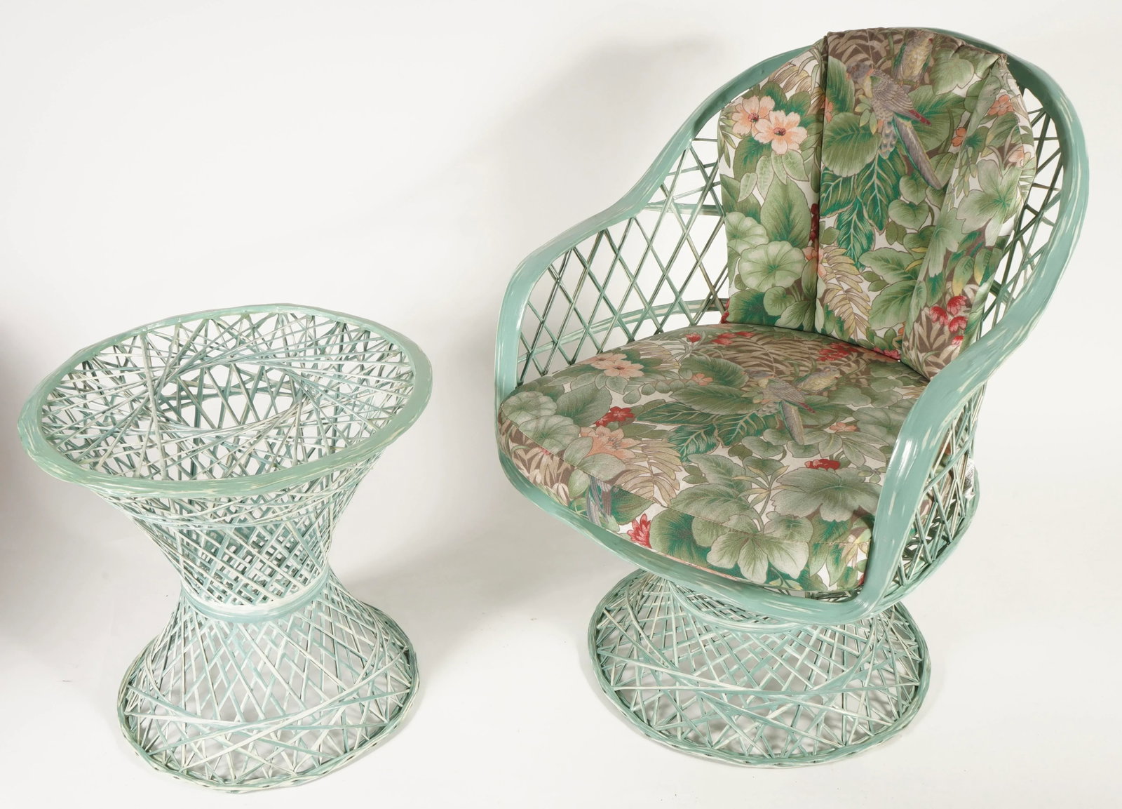 Vintage Spun Fiberglass Patio Furniture Set in the Style of Russell Woodard, 5 Pieces - 6