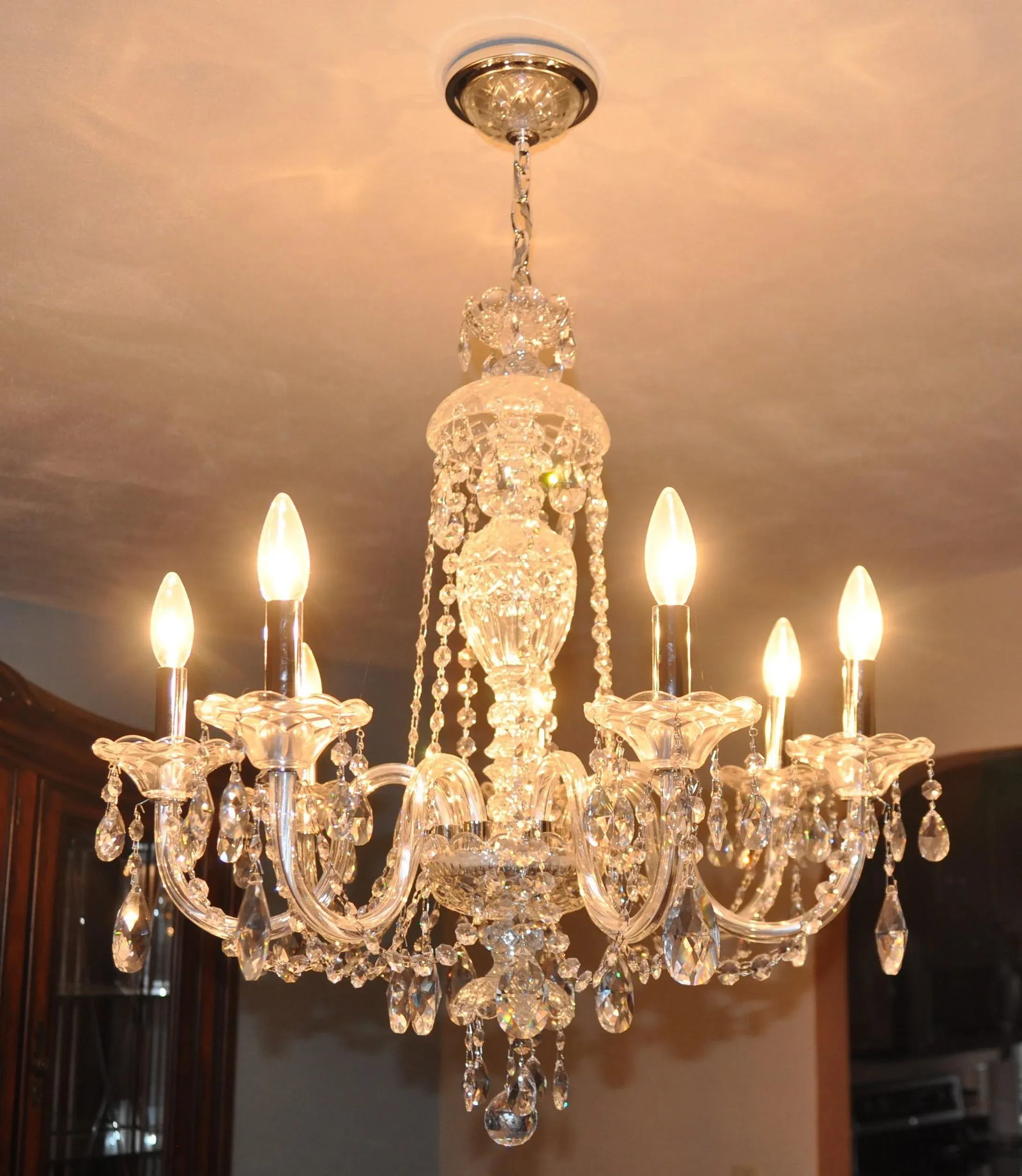 Schonbek Crystal Chandelier - 4