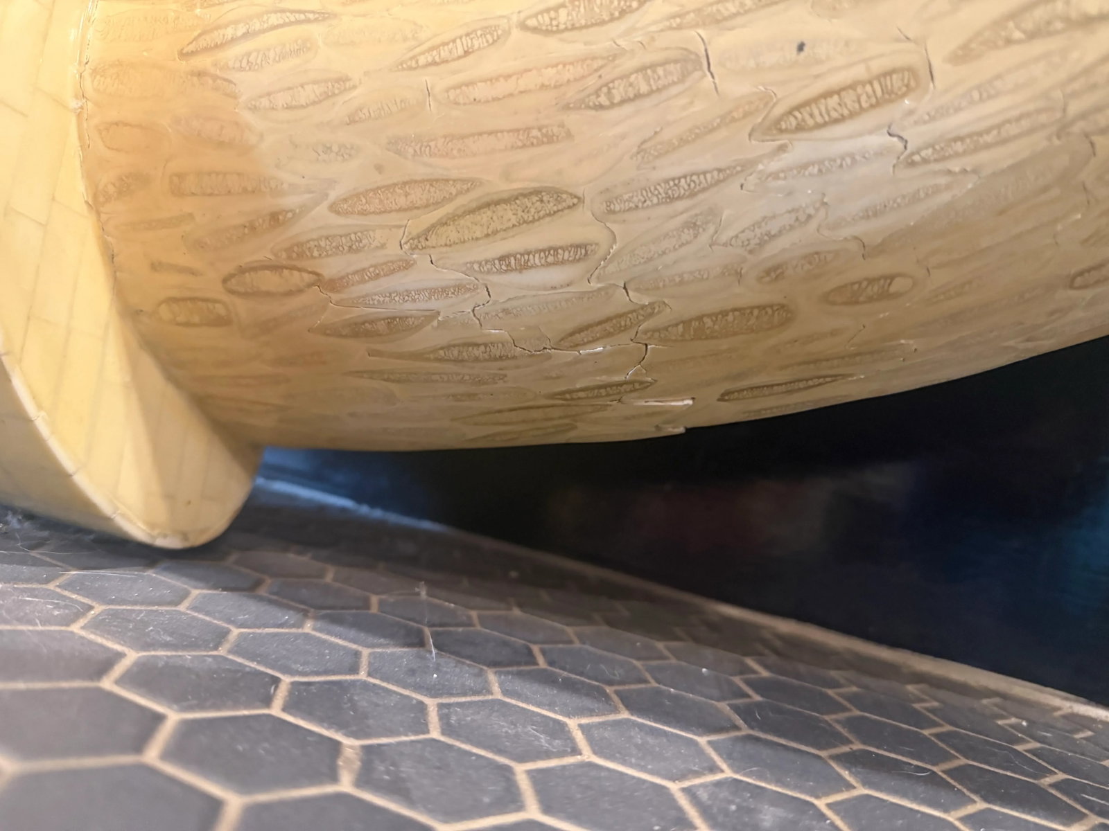 1970s Tessellated Bone Mirror After Karl Springer - 6