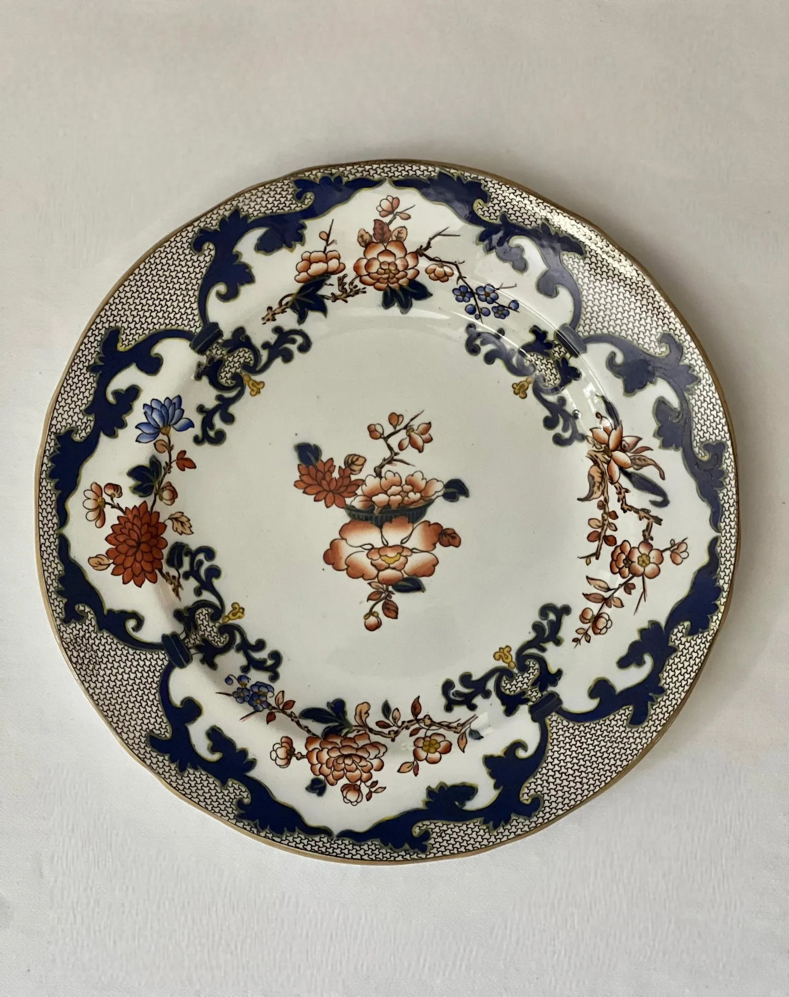 Set of 8 Antique Minton Imari Style Dinner Plates, 1910 - 3