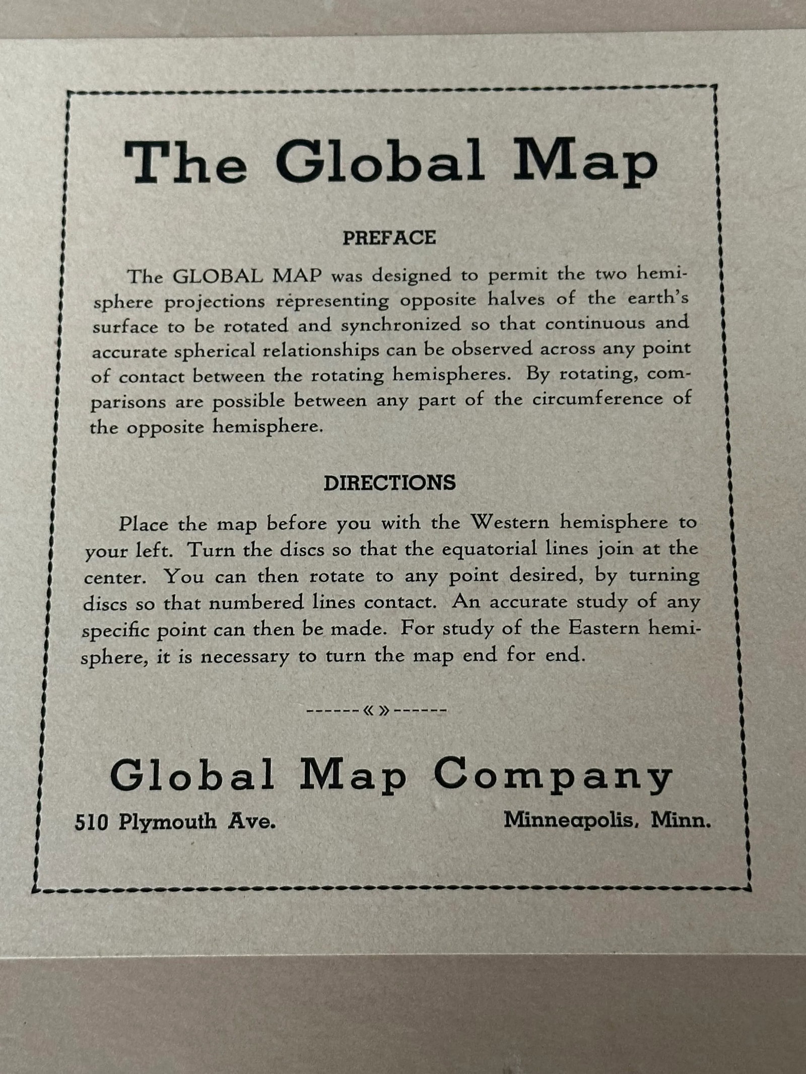 Vintage 1930s World Map Decor - 12