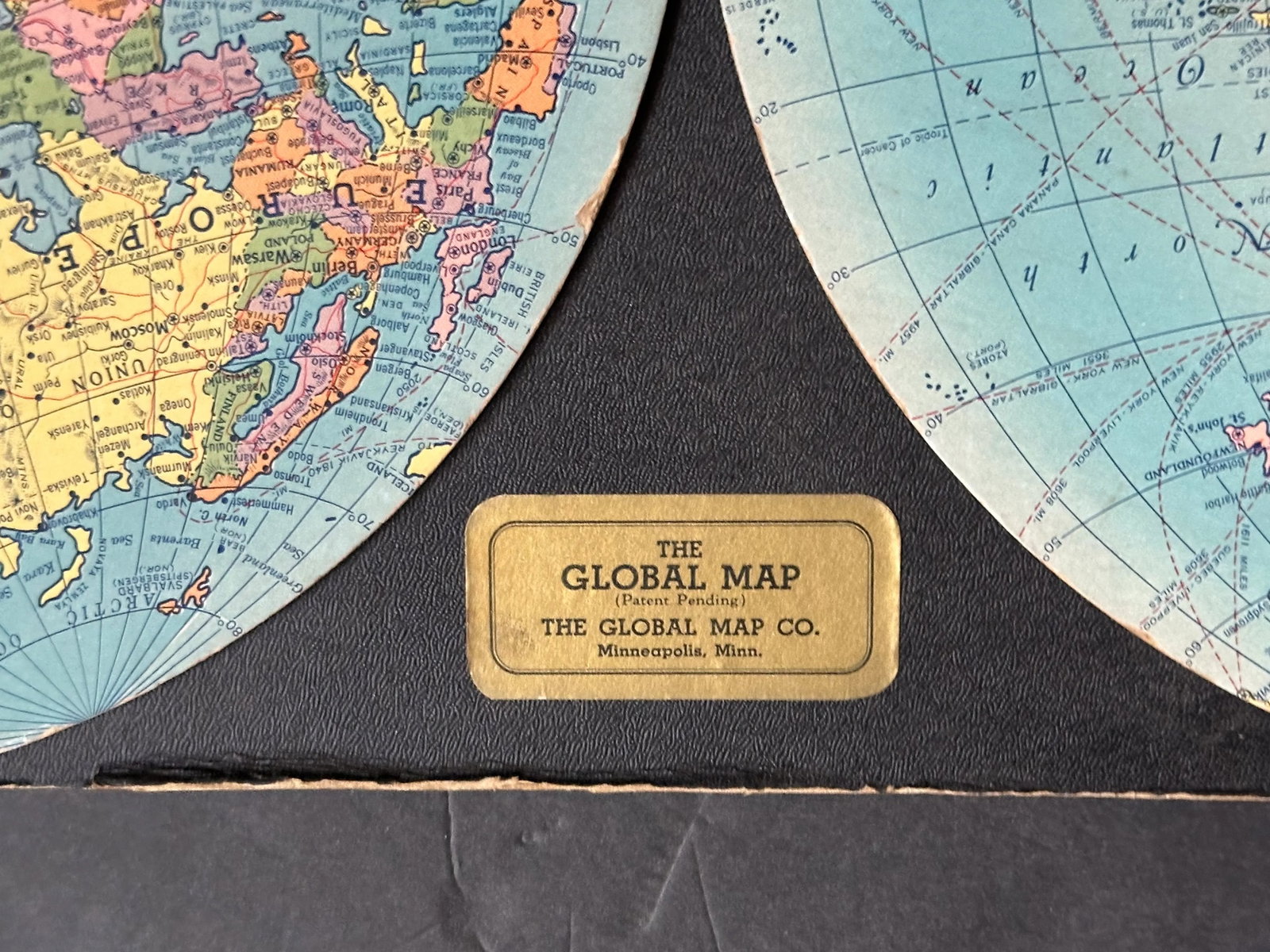 Vintage 1930s World Map Decor - 7