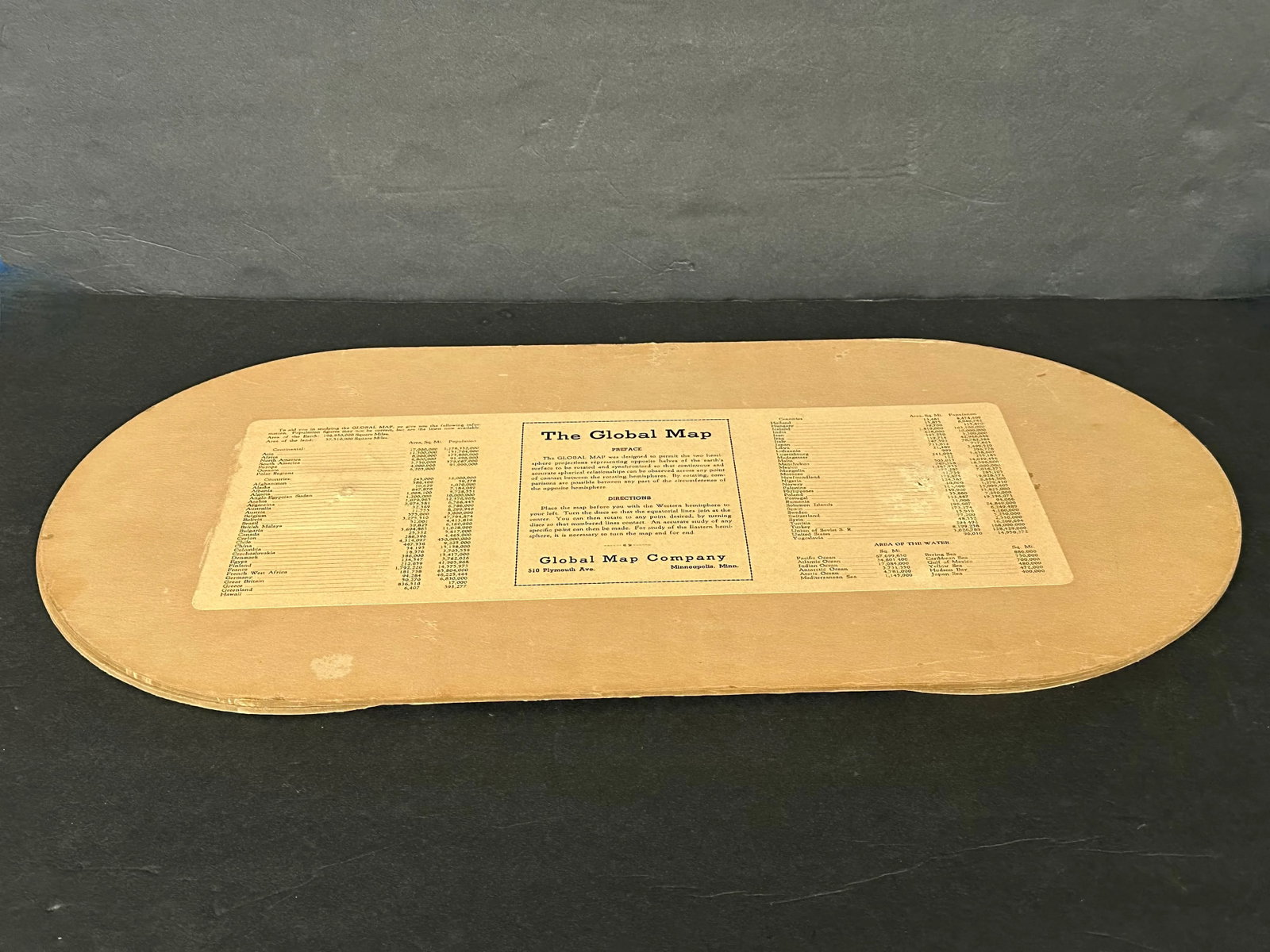 Vintage 1930s World Map Decor - 9