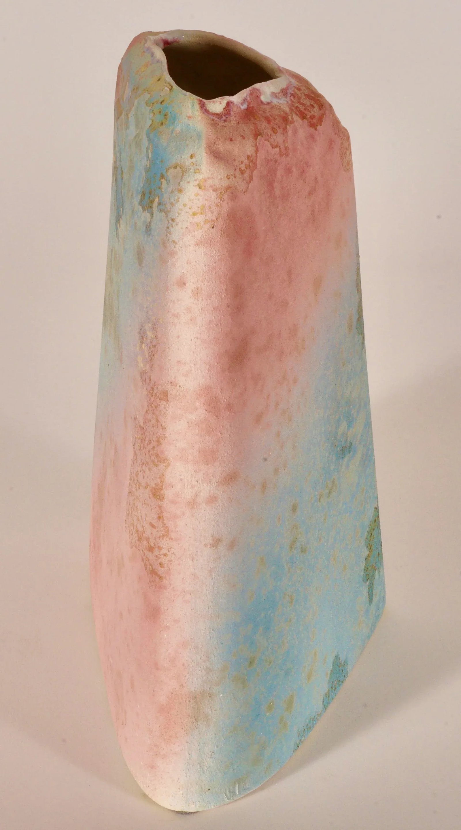 Vintage Raku Vase by Tony Evans - 3