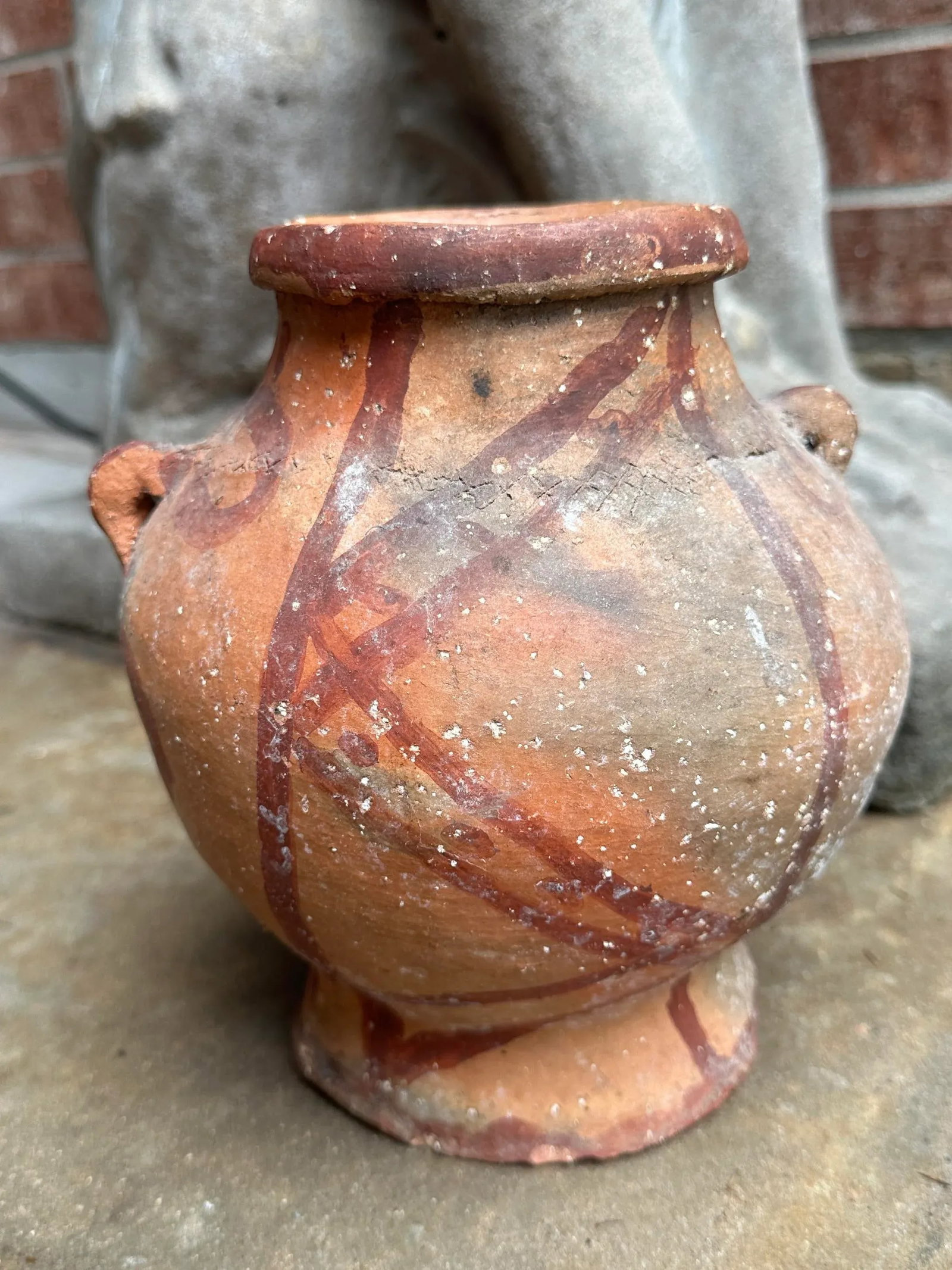 Primitive Ancient Pre-Colombian Unidentified Pottery Vase - 11