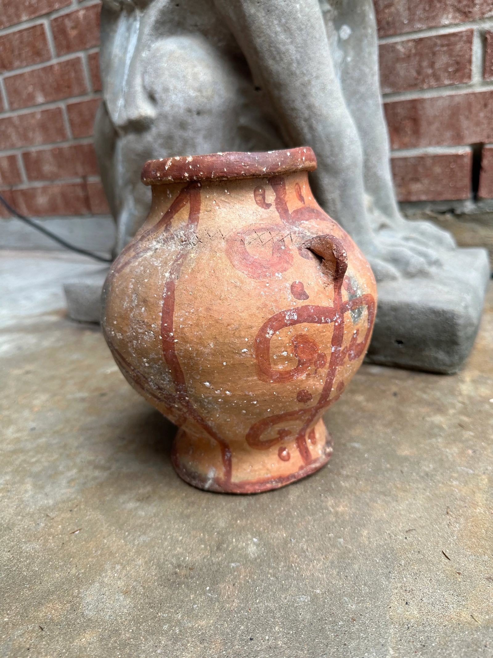 Primitive Ancient Pre-Colombian Unidentified Pottery Vase - 12