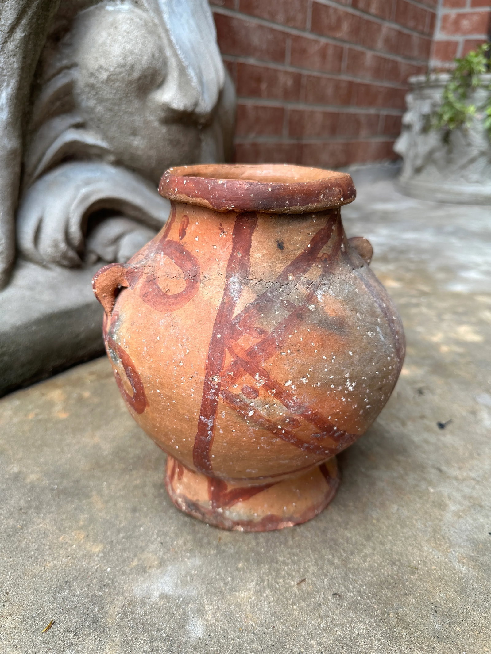 Primitive Ancient Pre-Colombian Unidentified Pottery Vase - 4