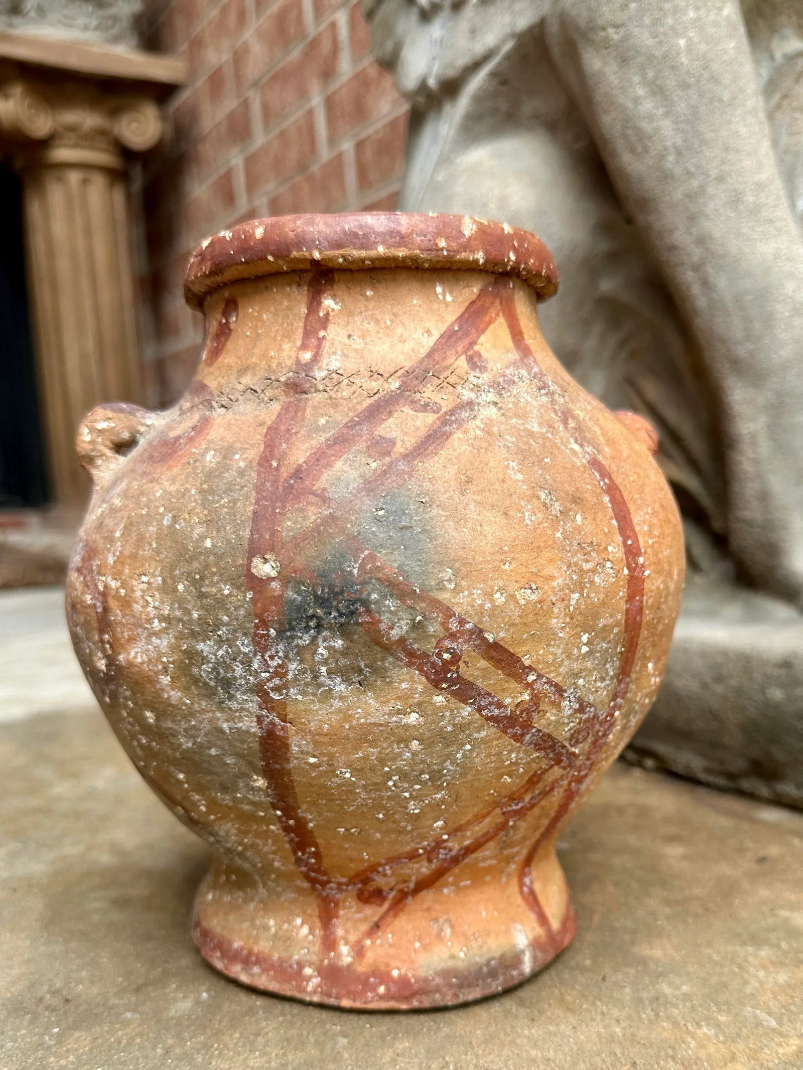 Primitive Ancient Pre-Colombian Unidentified Pottery Vase - 6