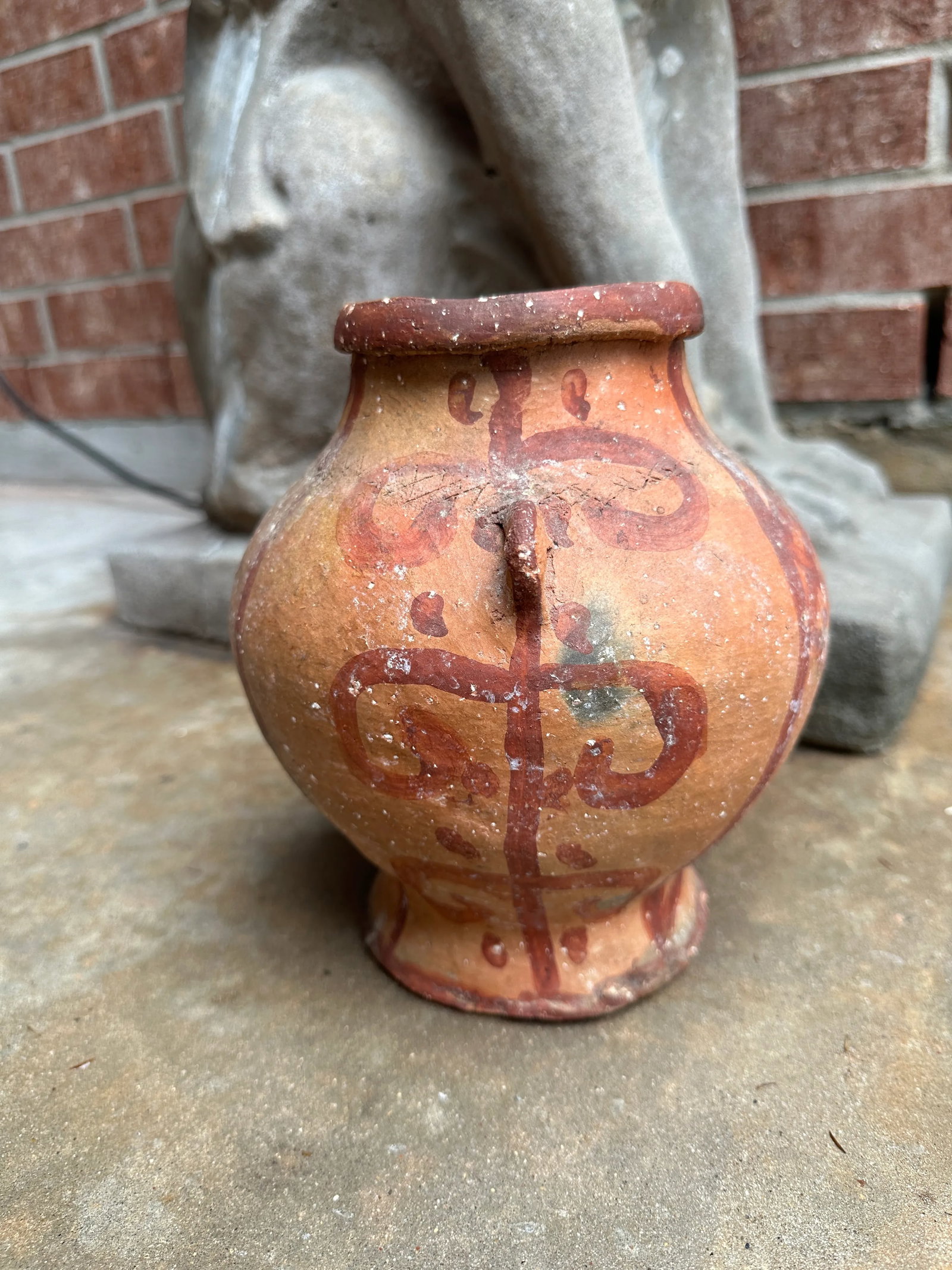 Primitive Ancient Pre-Colombian Unidentified Pottery Vase - 7