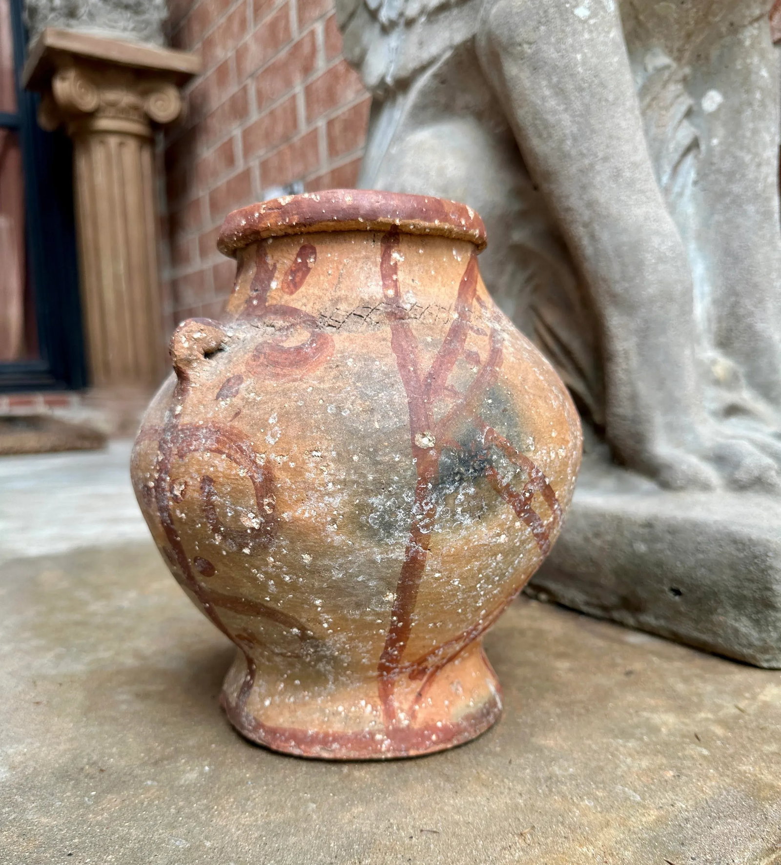 Primitive Ancient Pre-Colombian Unidentified Pottery Vase - 8