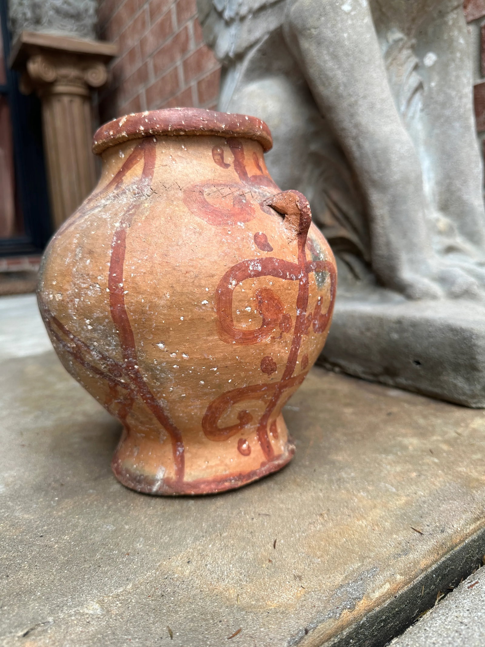 Primitive Ancient Pre-Colombian Unidentified Pottery Vase - 9