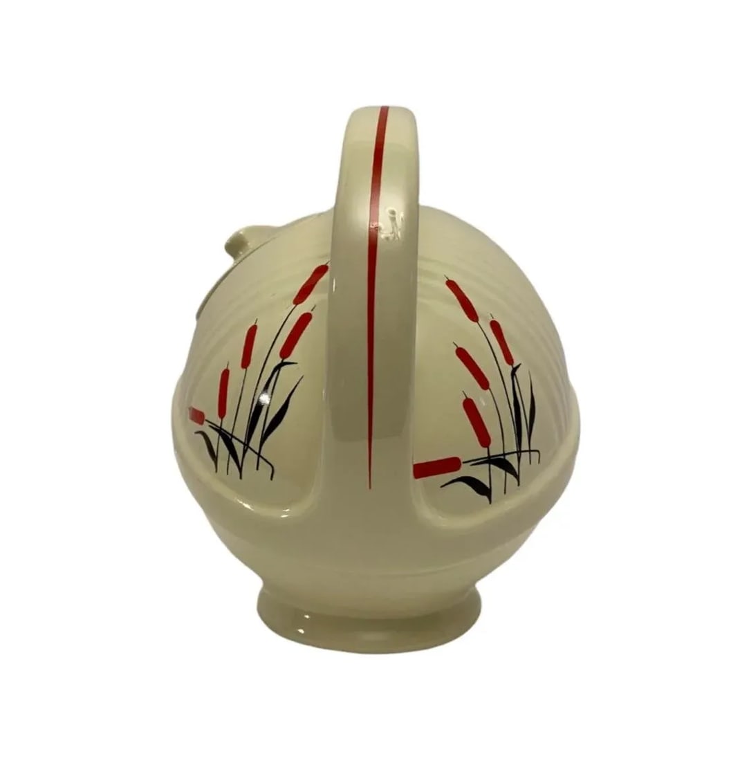 Vintage 1997 Jewel Tea Autumn Leaf Football Teapot Hall China, Limited Edition - 5
