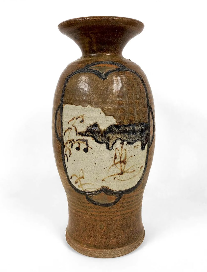 Mid-Century Modern Style Studio Pottery Vase, 1970's - 4