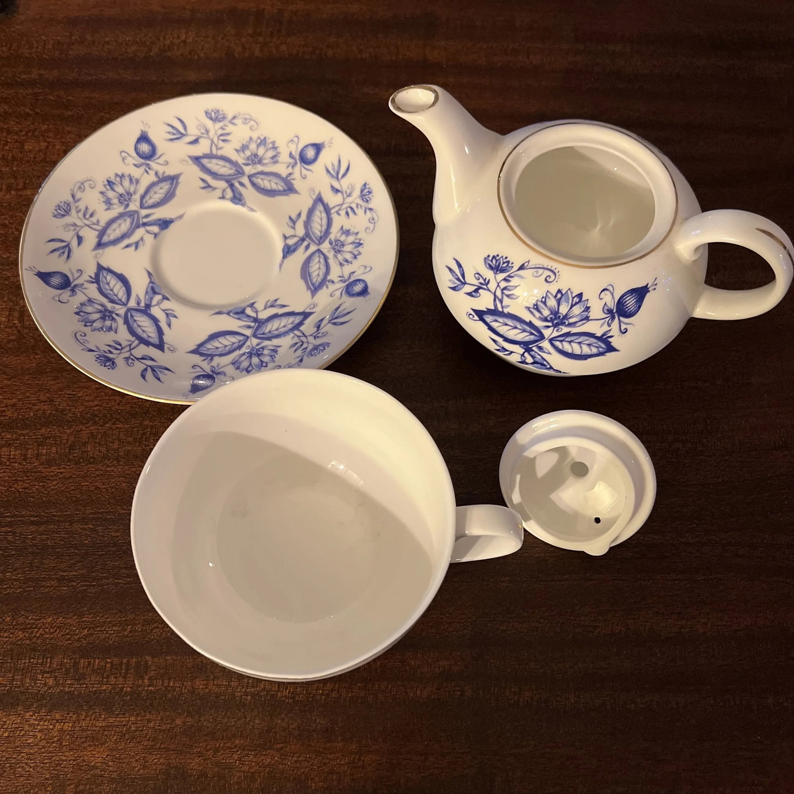 Vintage Bone China Tea for One by Artfil - 6