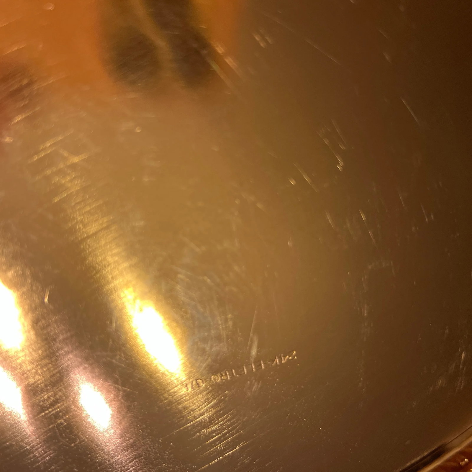 1980s 24 Karat Gold Plated Serving Service Tray - 7