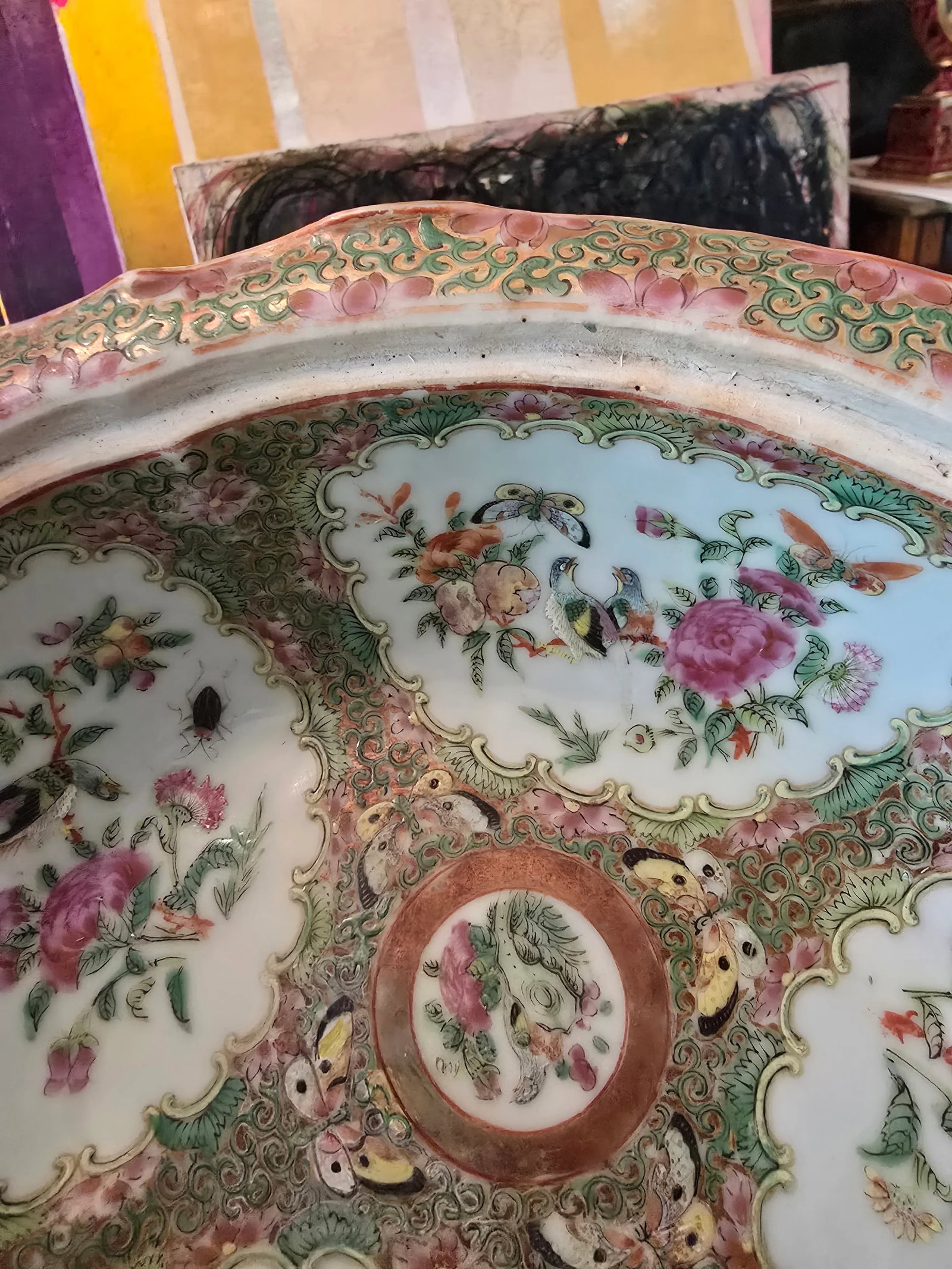 Antique Chinese Porcelain Rose Medallion Tureen - 6
