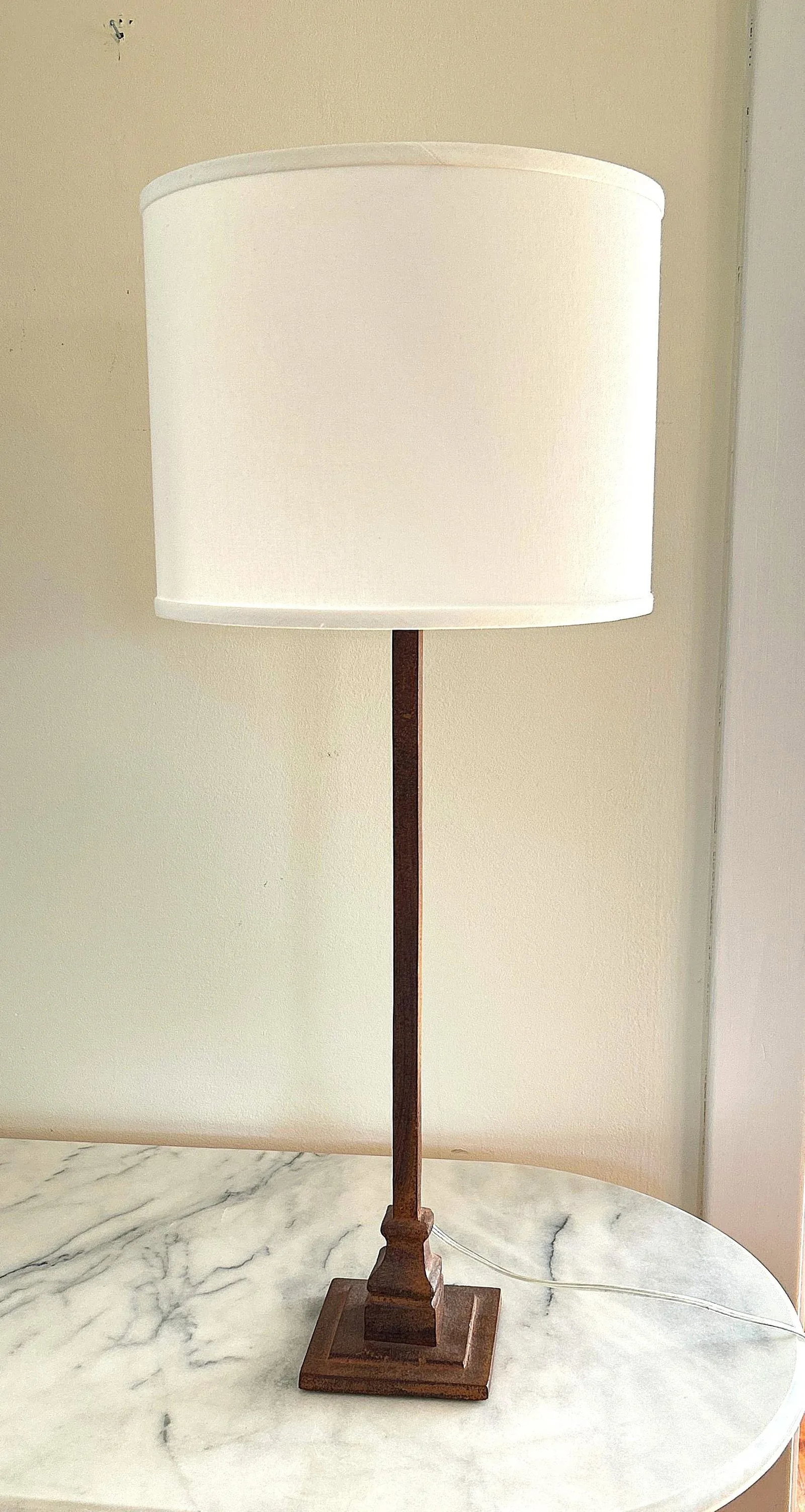Palecek Hollywood Regency Ridge Metal Lamps - A Pair - 9