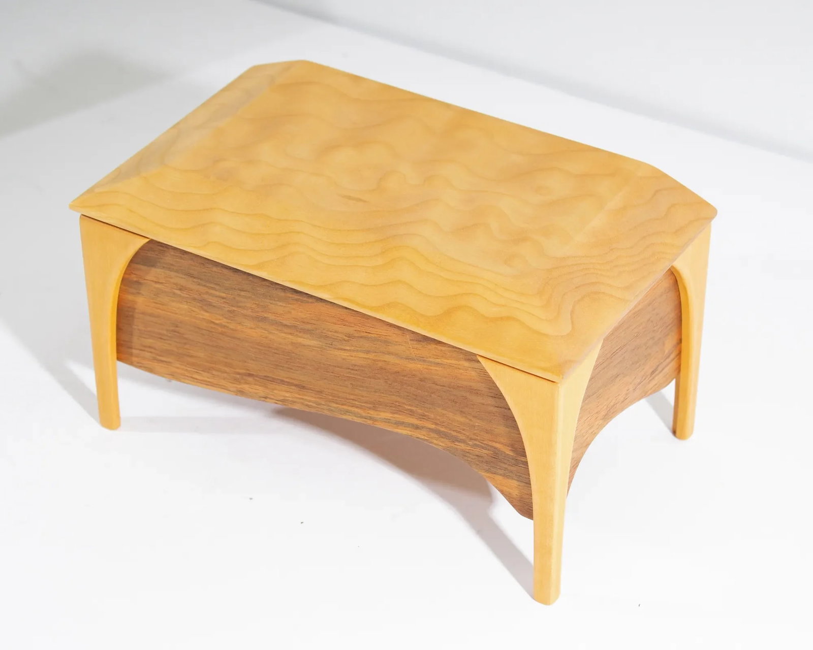 Wooden Jewelry Box Signed by Mark Rehmar - 4