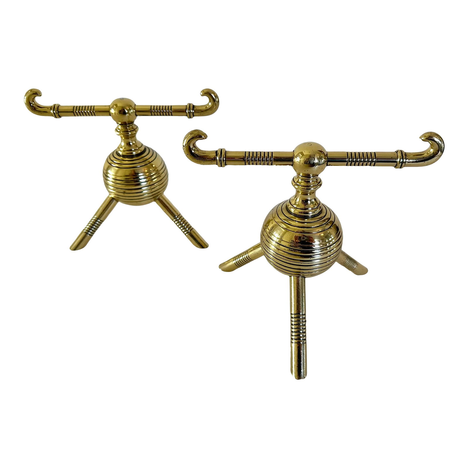 Pair of Late 19th Century Aesthetic Movement English Firedogs or Andirons Attributed to Christopher (1 of 11)