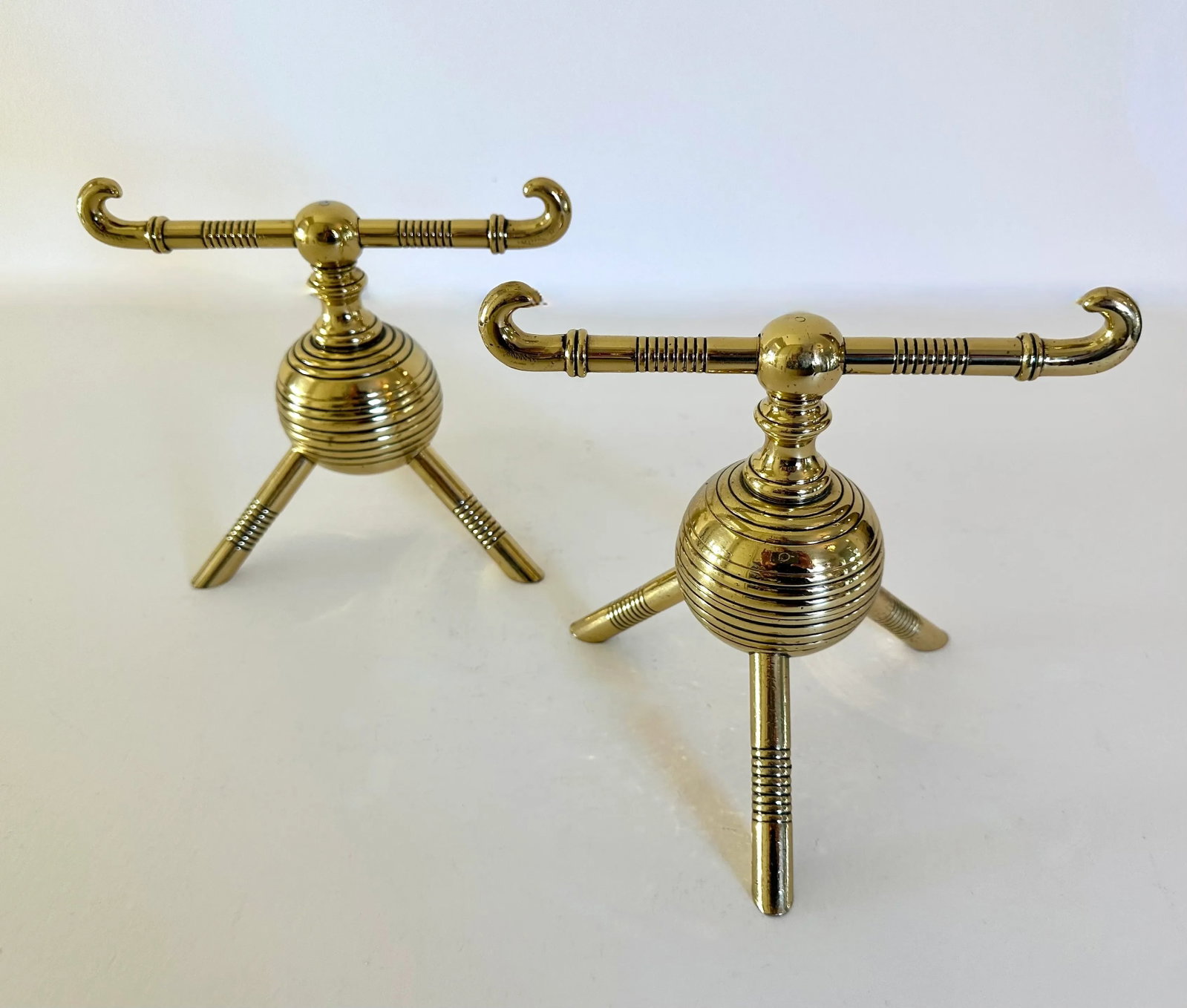 Pair of Late 19th Century Aesthetic Movement English Firedogs or Andirons Attributed to Christopher - 2