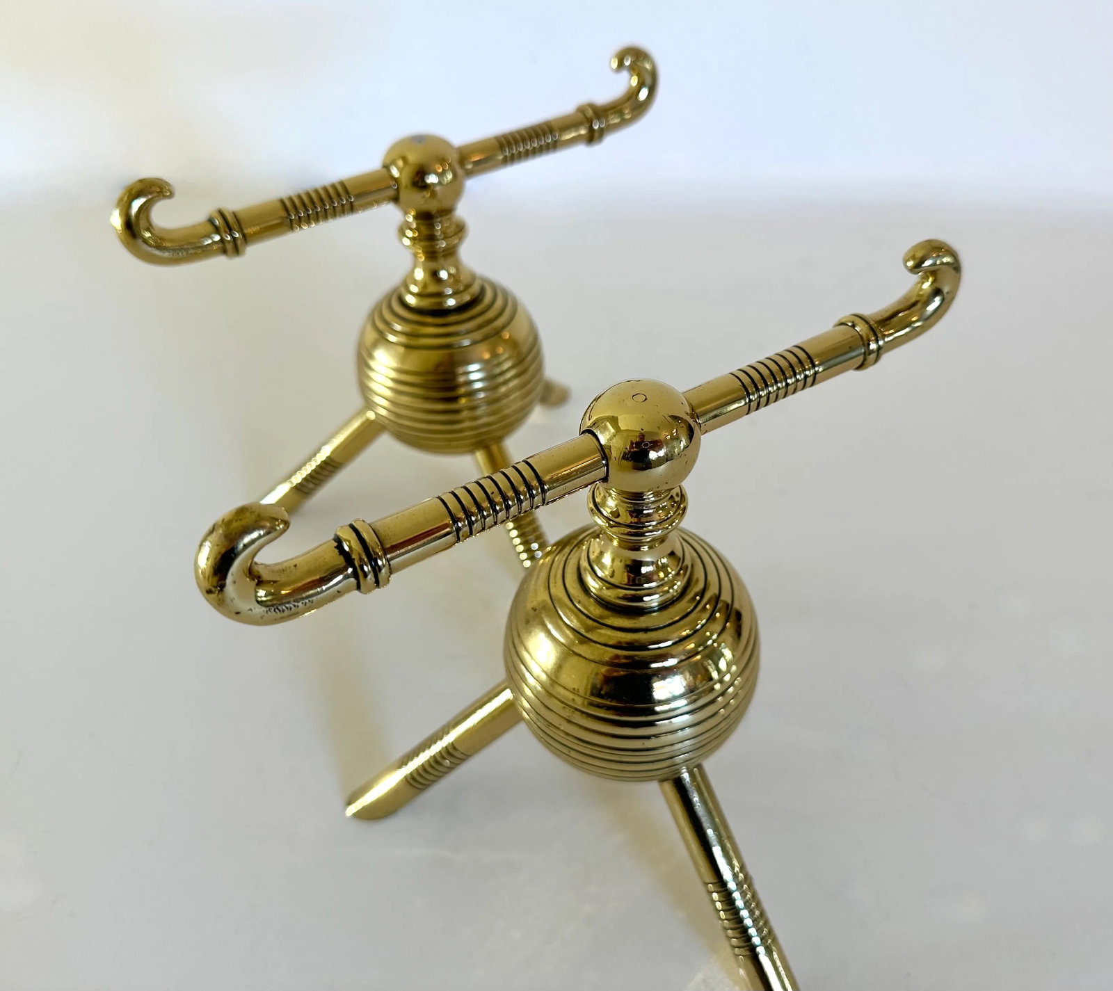 Pair of Late 19th Century Aesthetic Movement English Firedogs or Andirons Attributed to Christopher - 3