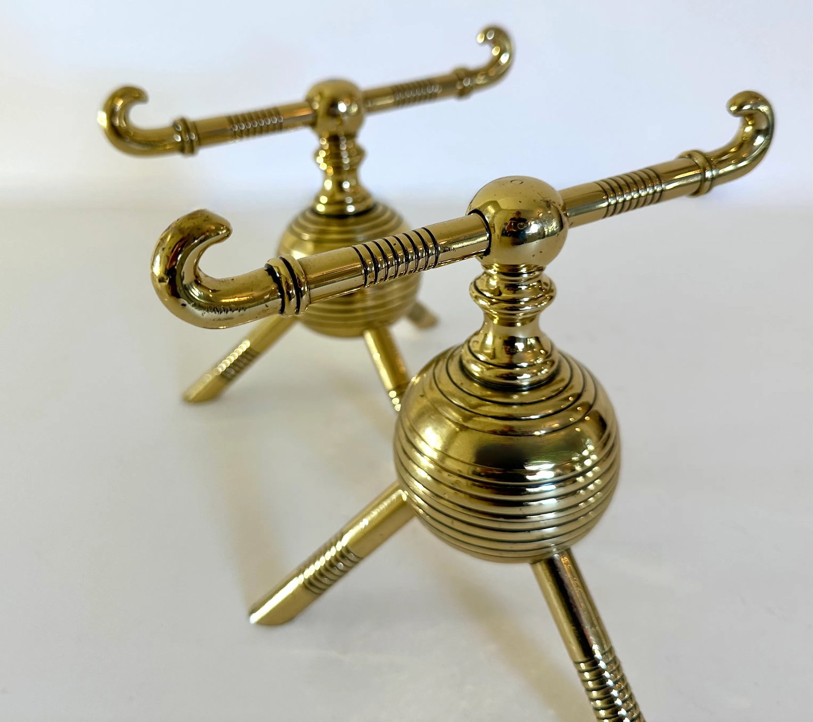 Pair of Late 19th Century Aesthetic Movement English Firedogs or Andirons Attributed to Christopher - 4