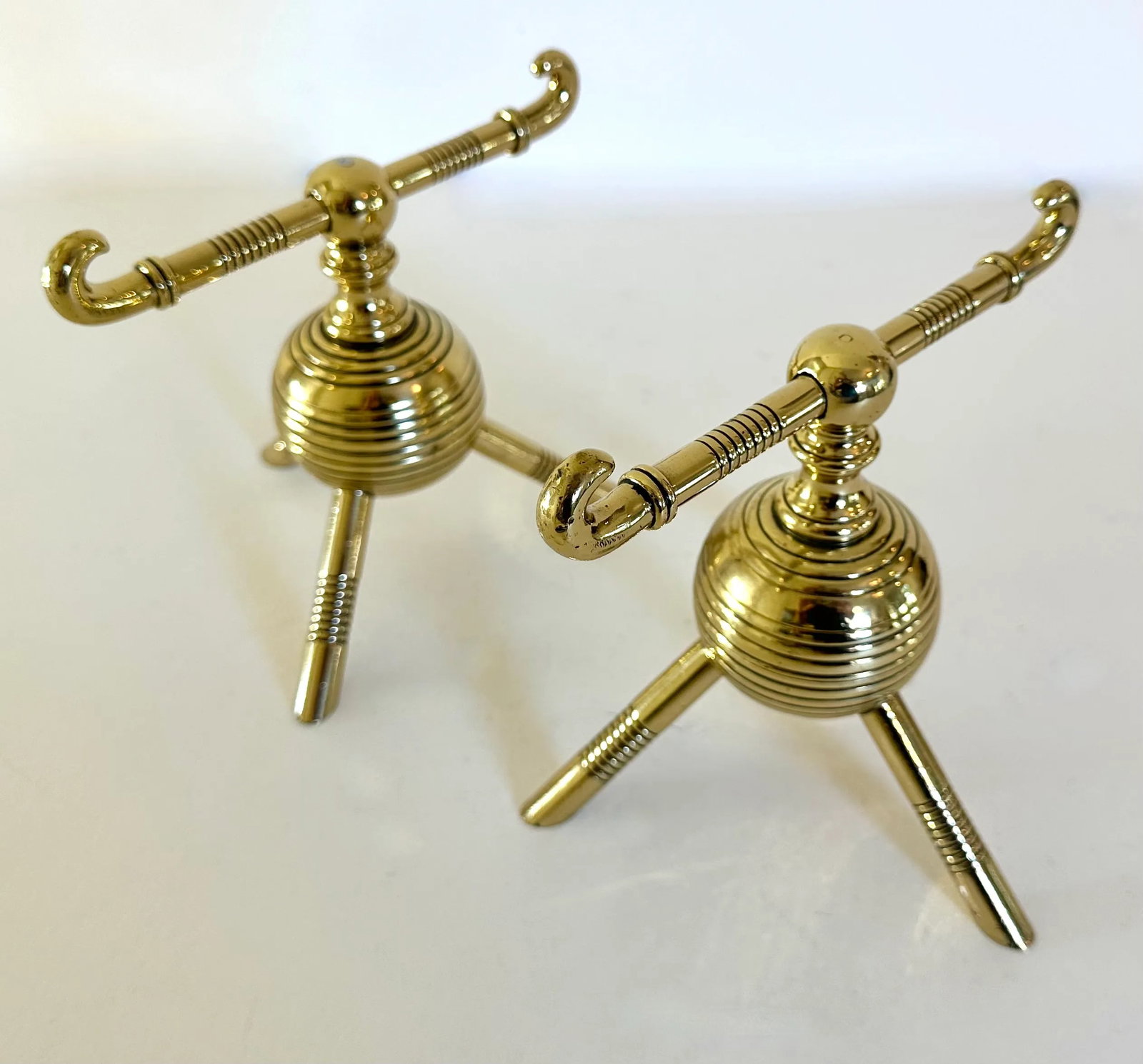 Pair of Late 19th Century Aesthetic Movement English Firedogs or Andirons Attributed to Christopher - 5