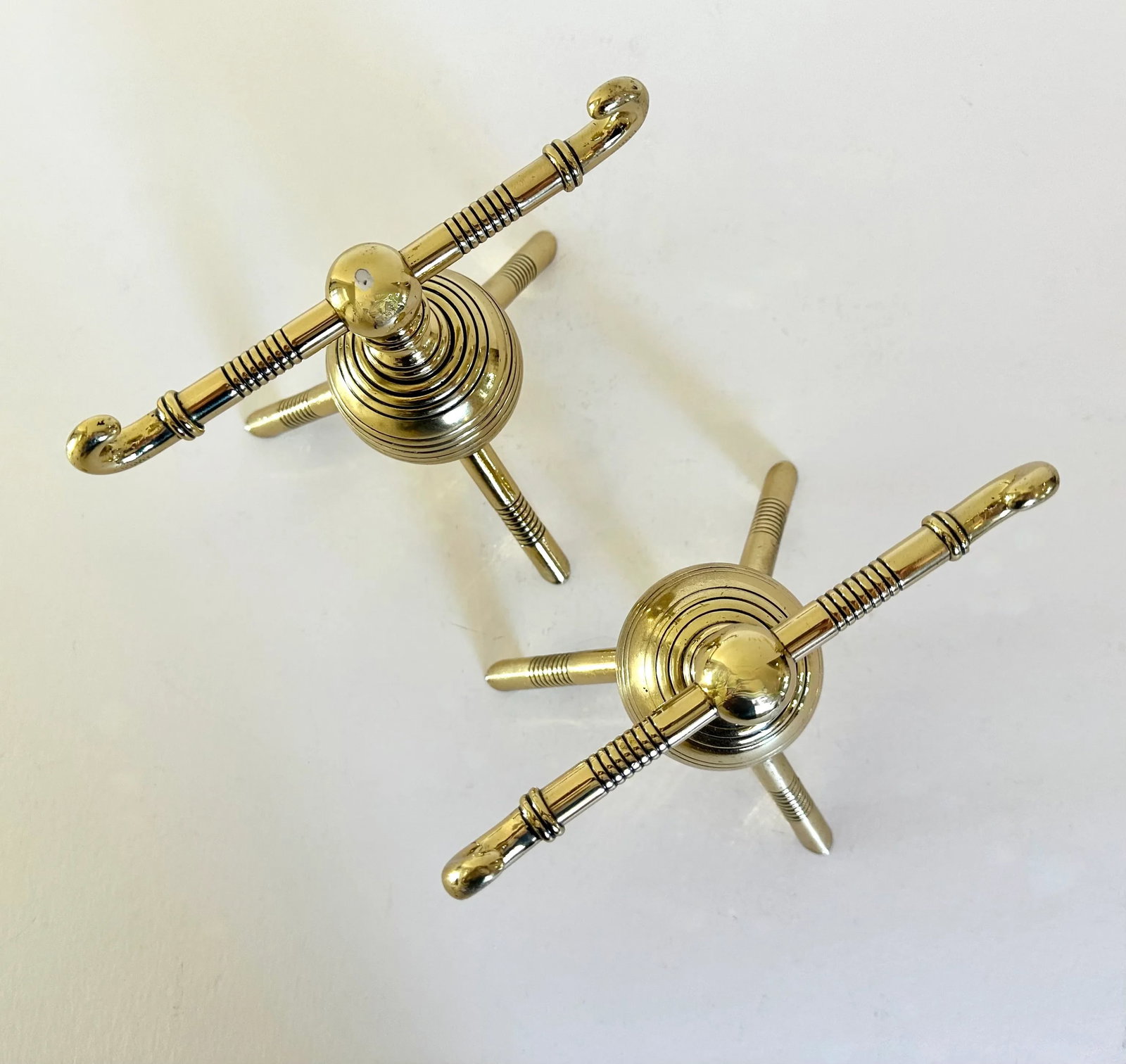 Pair of Late 19th Century Aesthetic Movement English Firedogs or Andirons Attributed to Christopher - 6