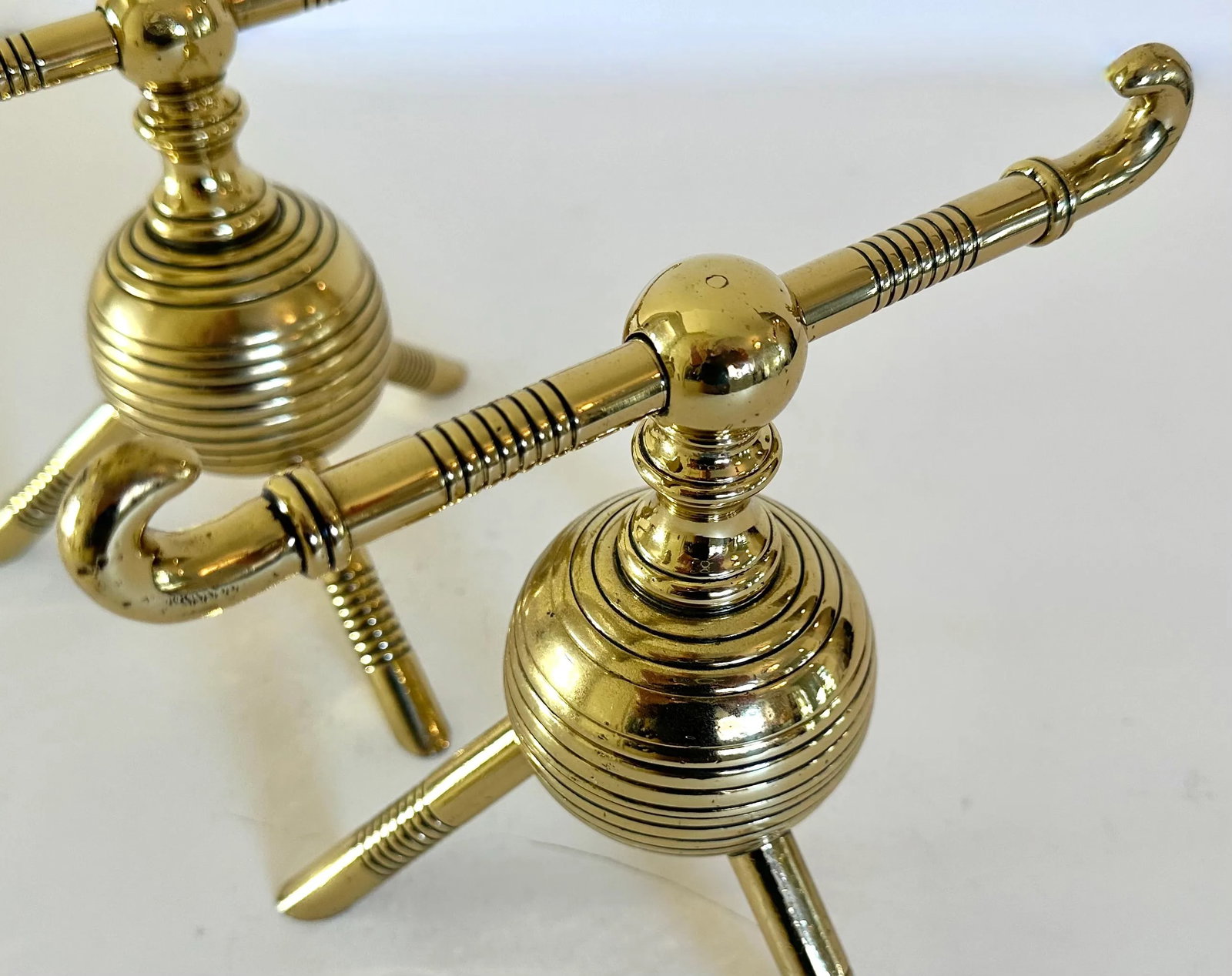 Pair of Late 19th Century Aesthetic Movement English Firedogs or Andirons Attributed to Christopher - 9