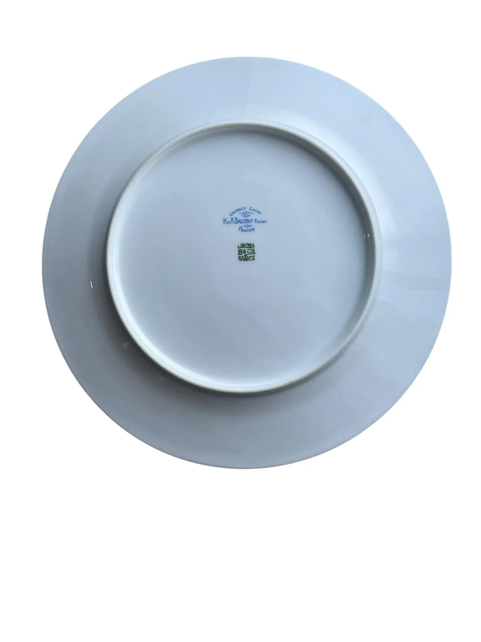 1908 Vintage Bernardaud & Cie Limoges France Hand Painted "Roses & Violets" Floral Plates- Set of 9 - 6
