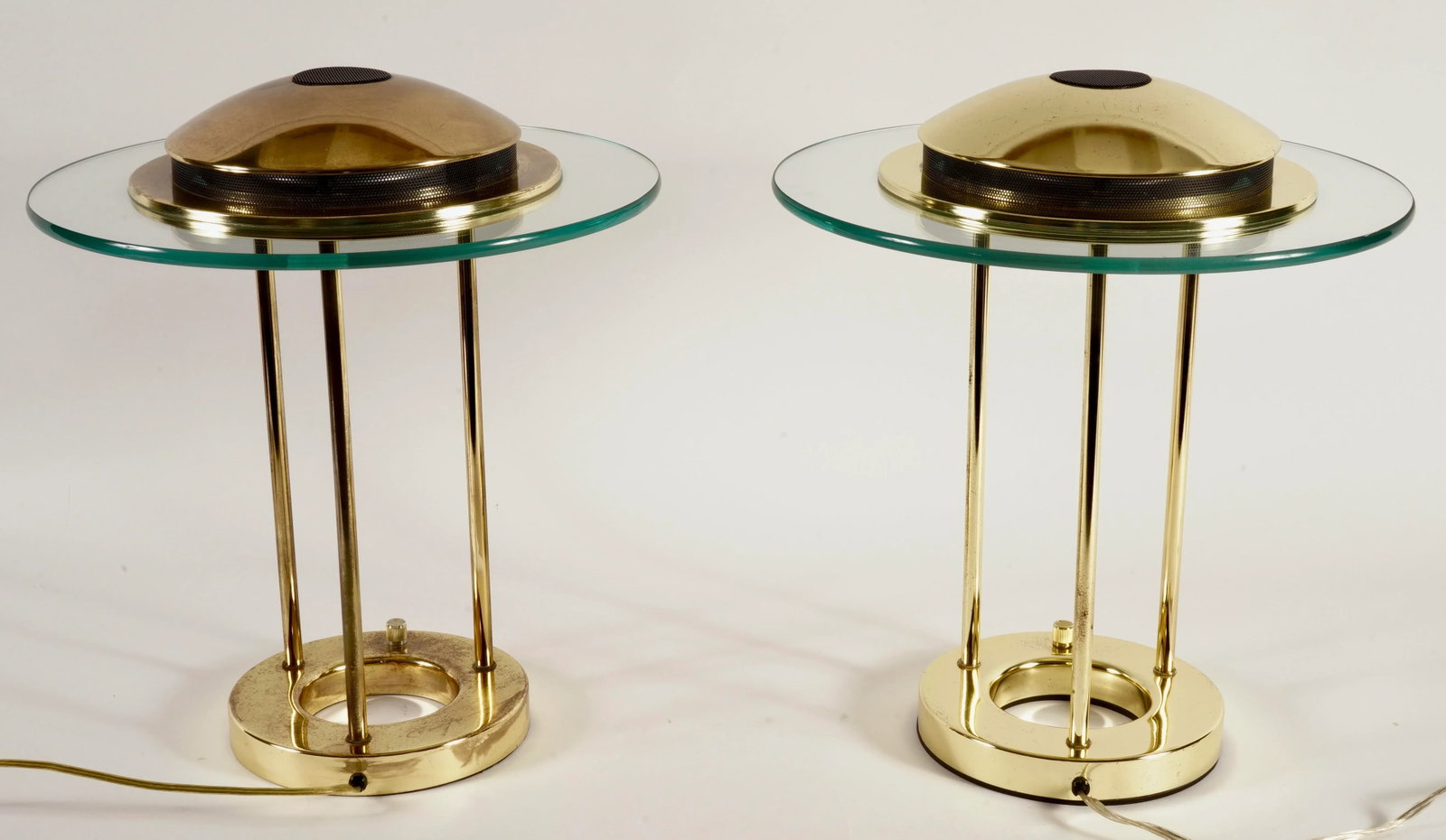 Vintage Robert Sonneman Saturn Saucer Lamps by George Kovacs a Pair - 4