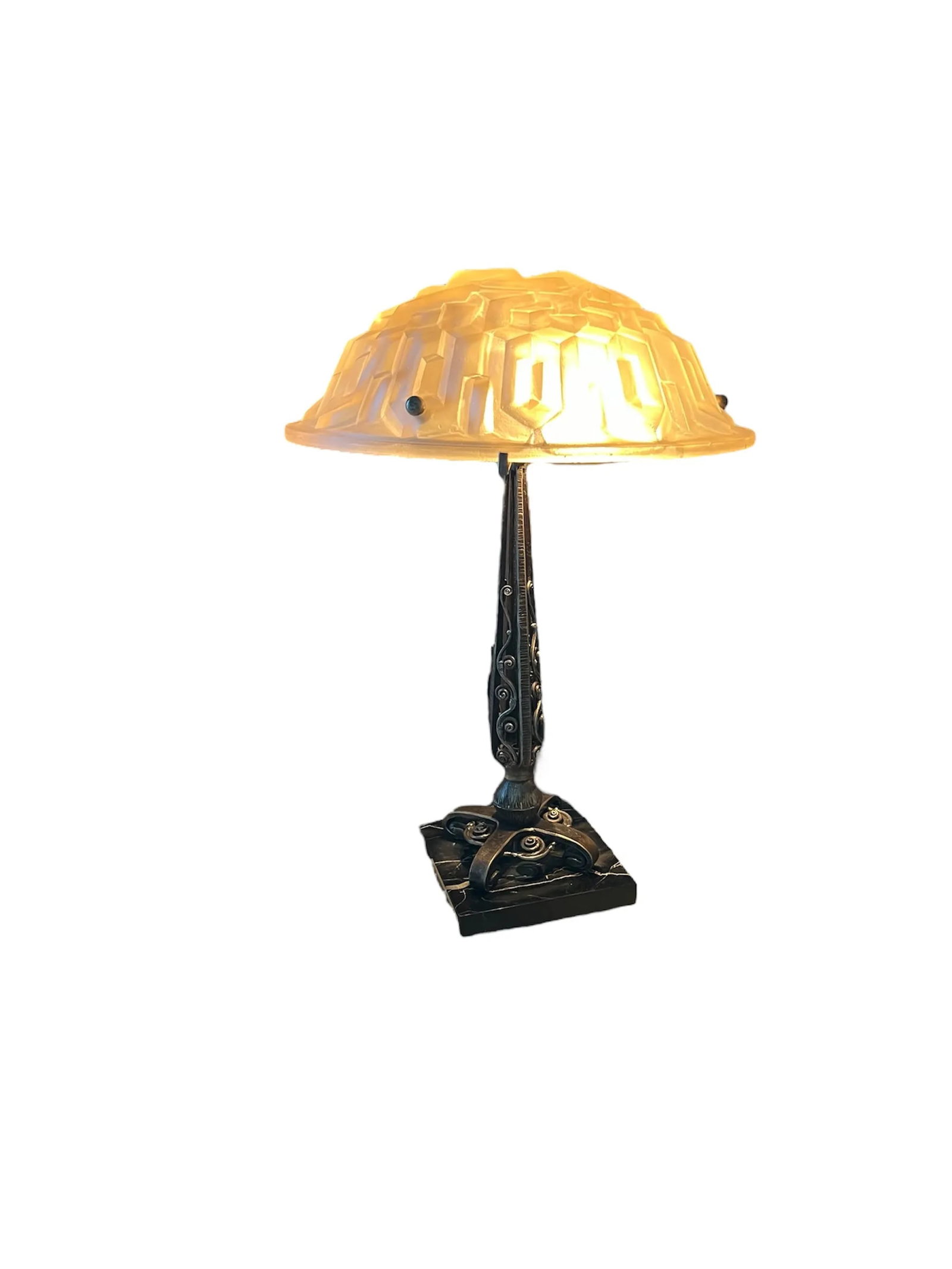 1990s French Art Deco Table Lamp - 2