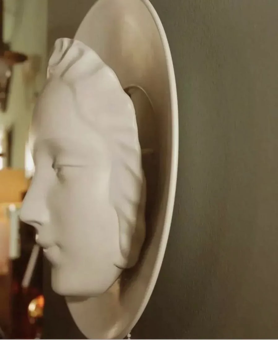 1930's Art Deco White Face Wall Sconce - 4