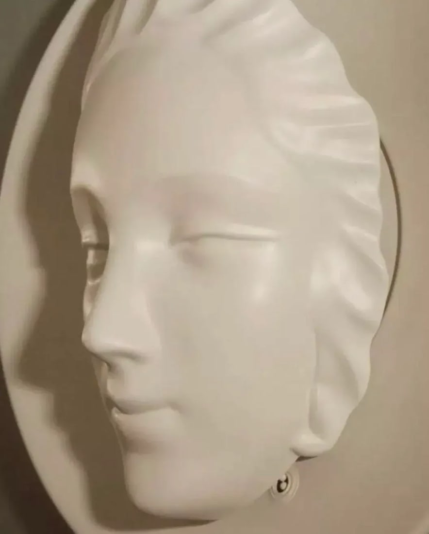 1930's Art Deco White Face Wall Sconce - 5