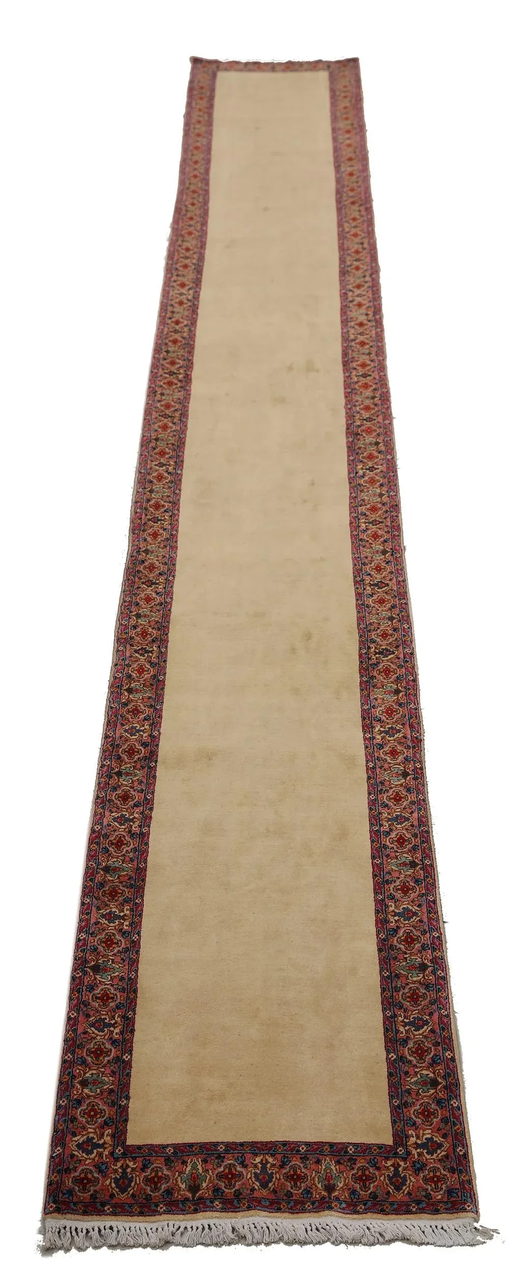 3'x20' Rare Vintage Persian Runner Rug | Skinny Long Wool Runner - 2