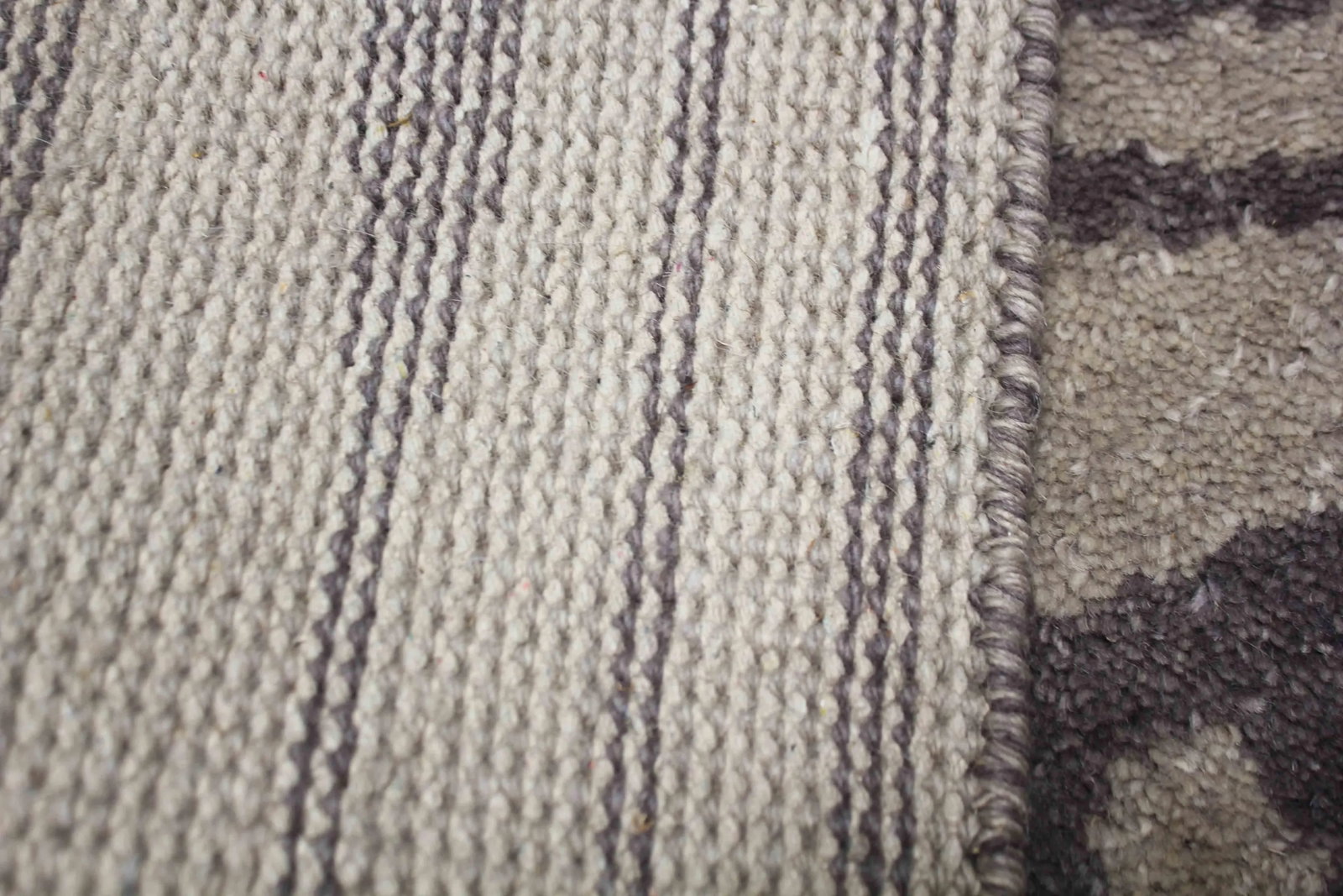 6' X 9' Gray Hand-Knotted Wool Rug- 2020 Aara Rugs - 5