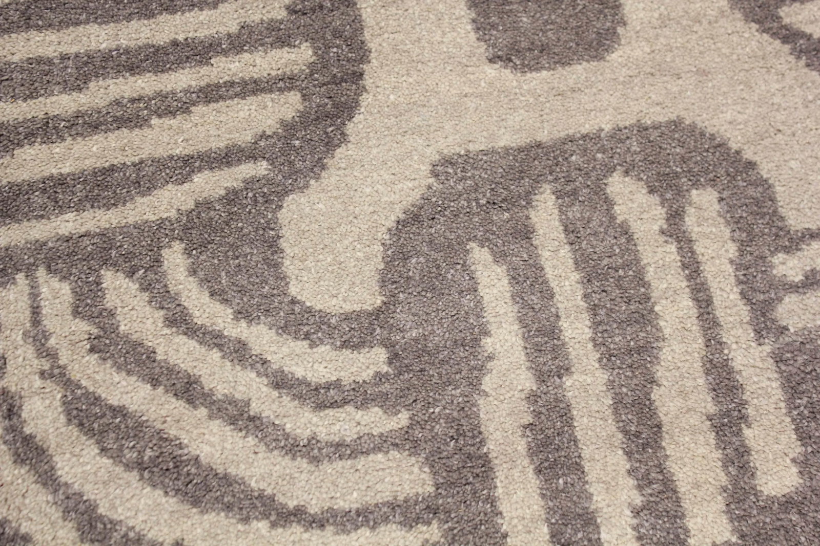 6' X 9' Gray Hand-Knotted Wool Rug- 2020 Aara Rugs - 6