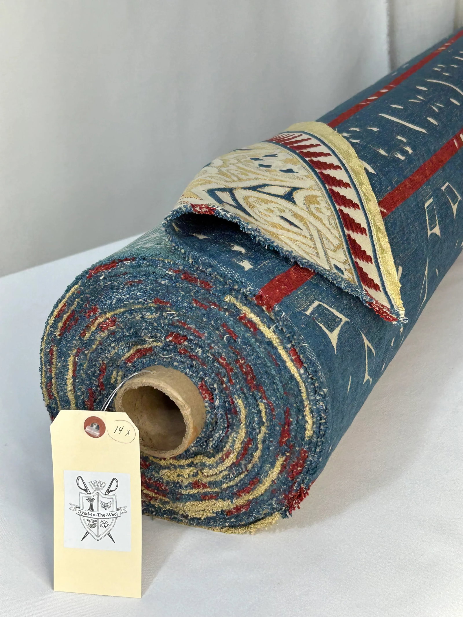 Pierre Frey "Granada" Chenille Jacquard Stripe Fabric- 24 Yards - 8
