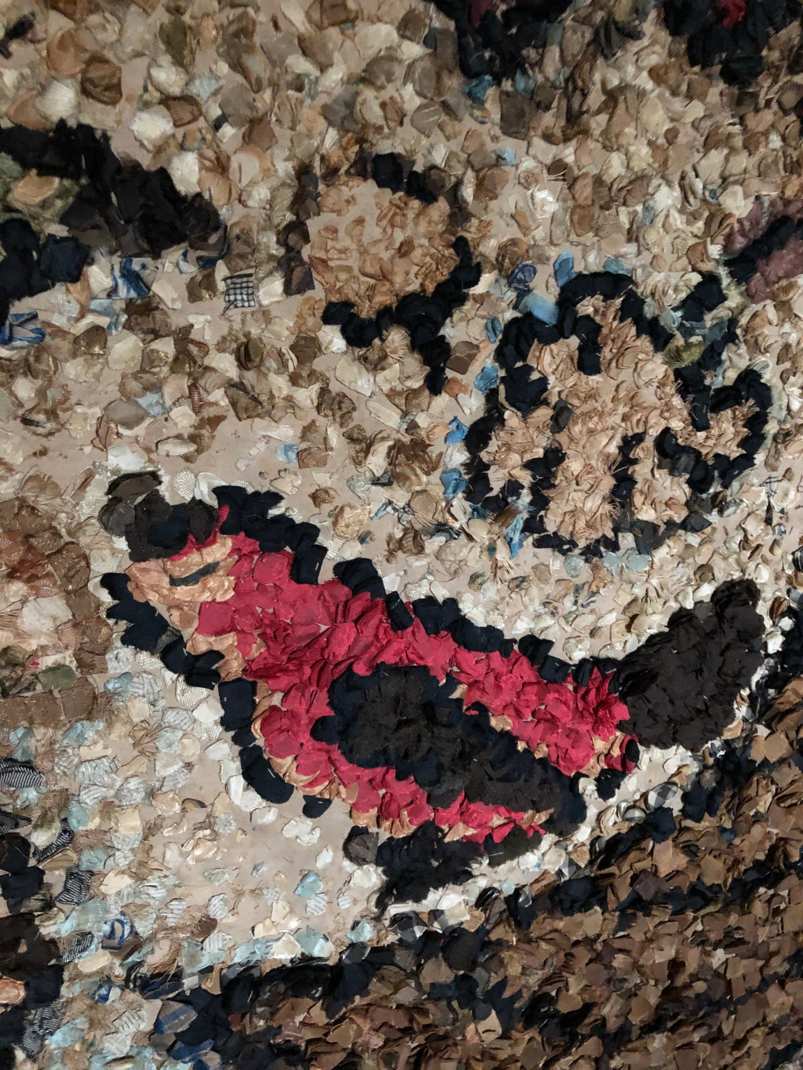 19th Century Cut Lace Hook Textile Wall Art on Linen - 5