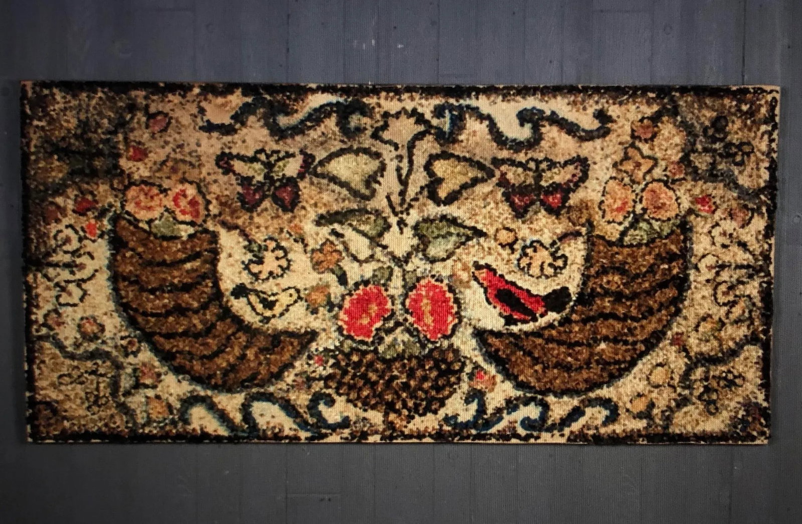 19th Century Cut Lace Hook Textile Wall Art on Linen - 8