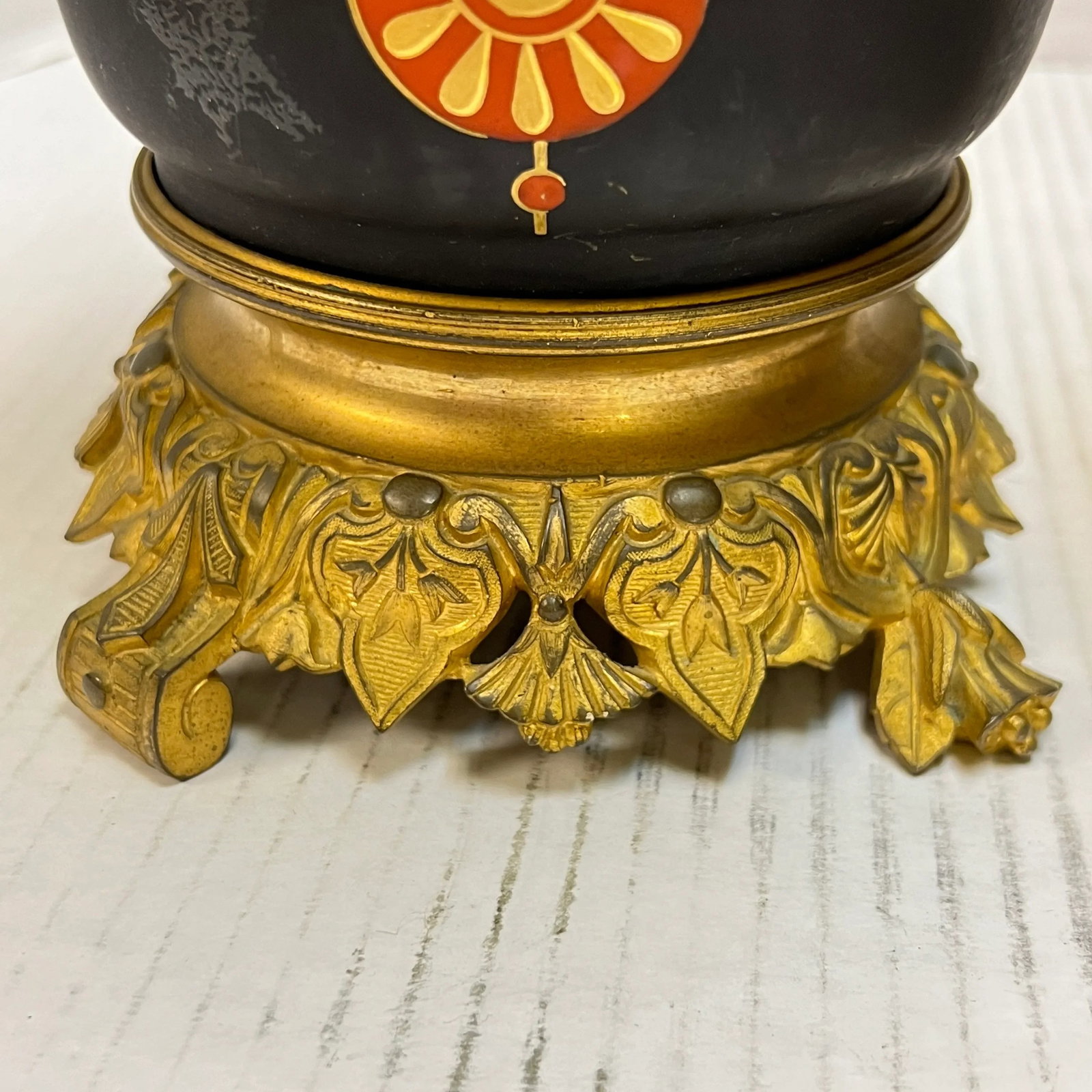 Pair 19th Century Egyptian Revival Period Gilt Bronze Vases - 9