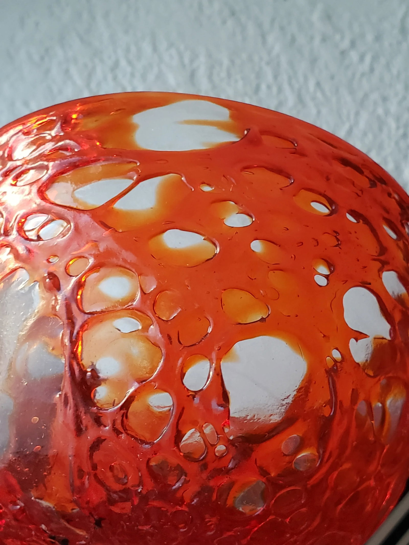 Early 1900s Murano Blown Glass Bowl Fratelli Toso Attributed to Hans Stoltenberg-Lerche Red Orange - 10